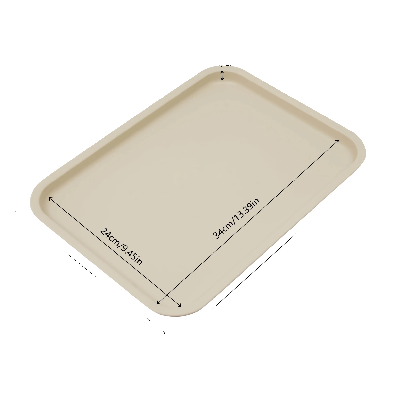 Essenstabletts, Langlebiges Material, Rutschfestes Design, Khaki