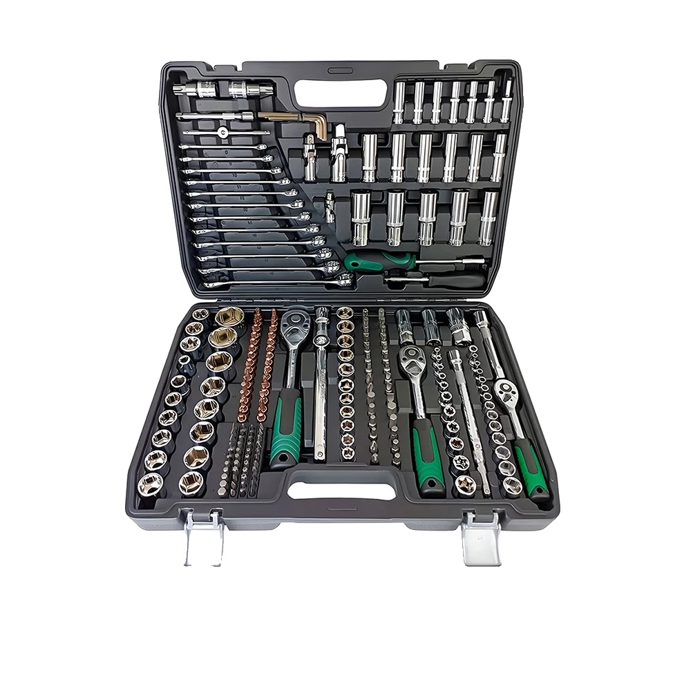 Steckschlüsselsatz, 216 Teile, Ergonomisches Ratschen-design, 216 Pcs