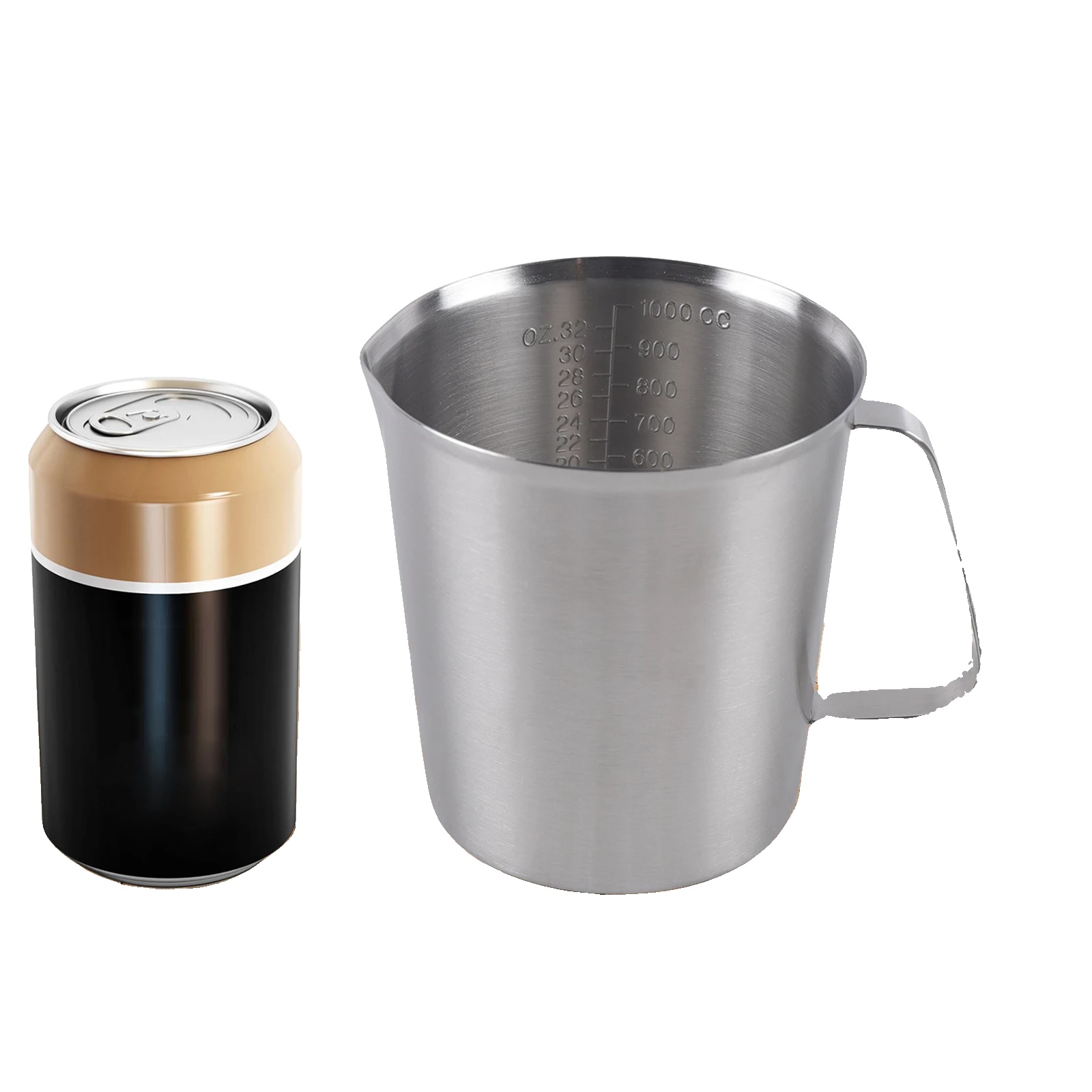 Messbecher, Langlebiger Edelstahl, Vielseitige Verwendung, Silber