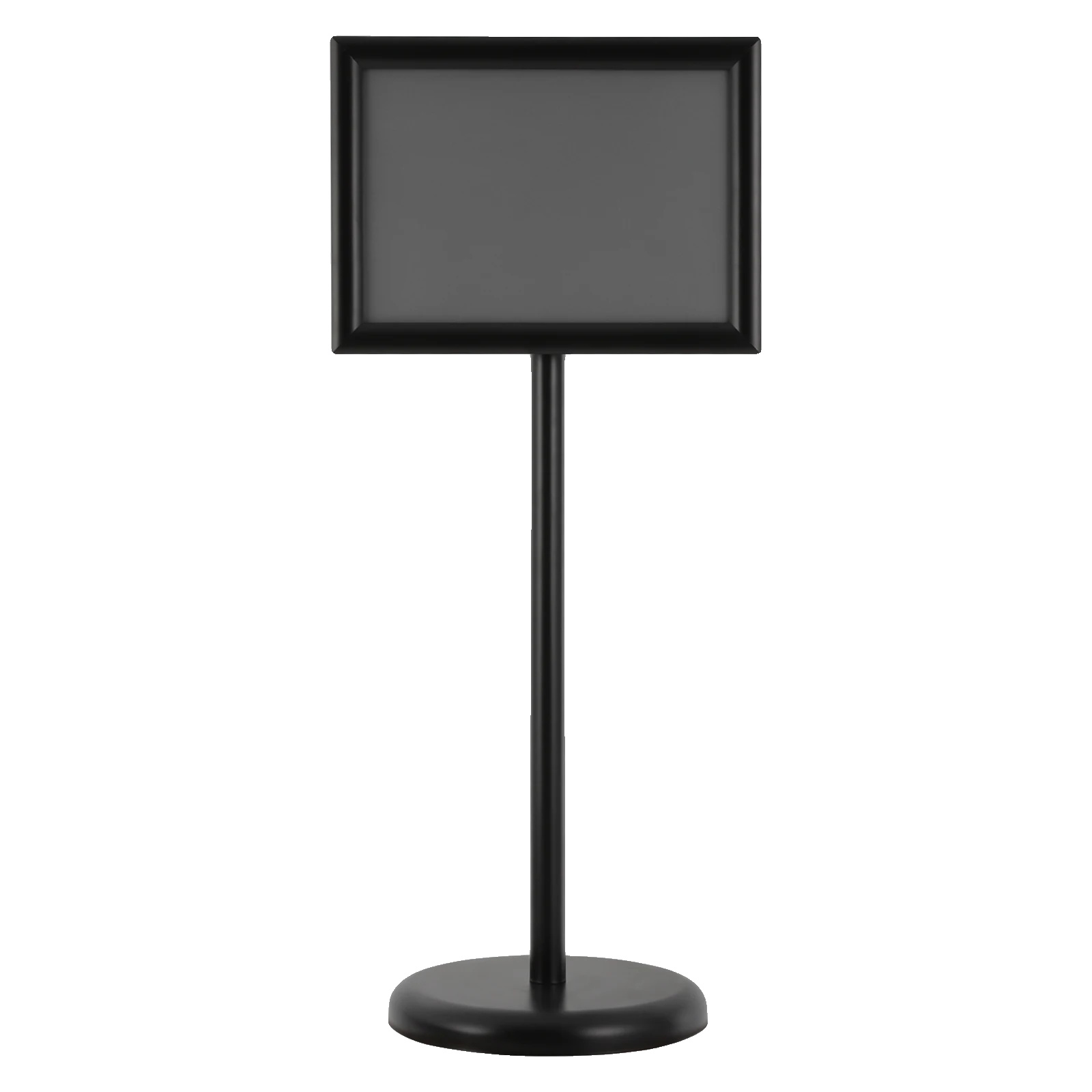 Schildhalter, Höhenverstellbar, Langlebige Konstruktion, Schwarz