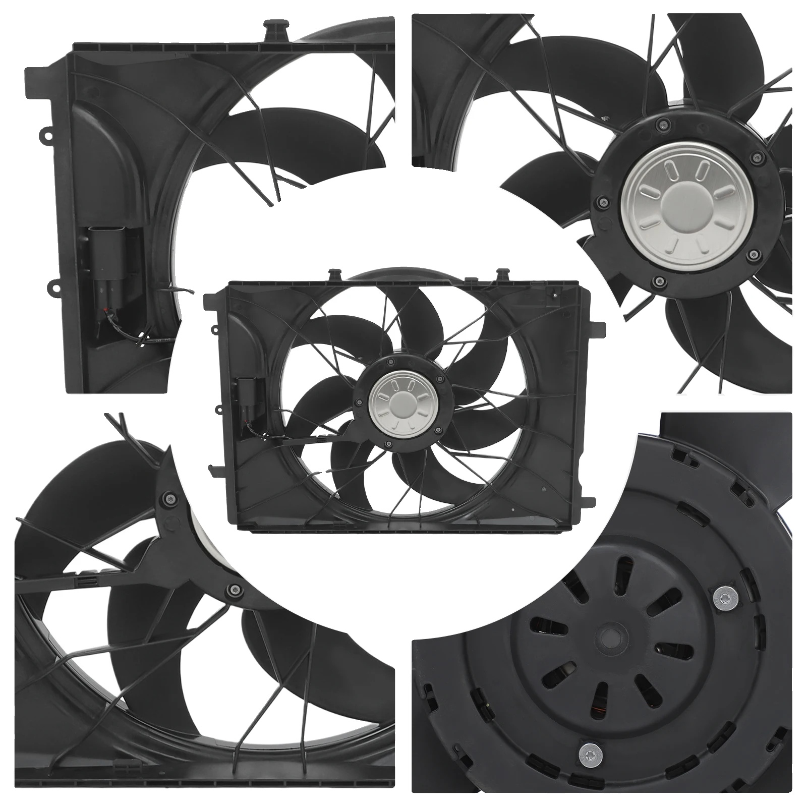 Kühlventilator, 600w, 12v, 7-blatt, Bürstenloser Motor, Für 2008-2018 Mercedes-benz