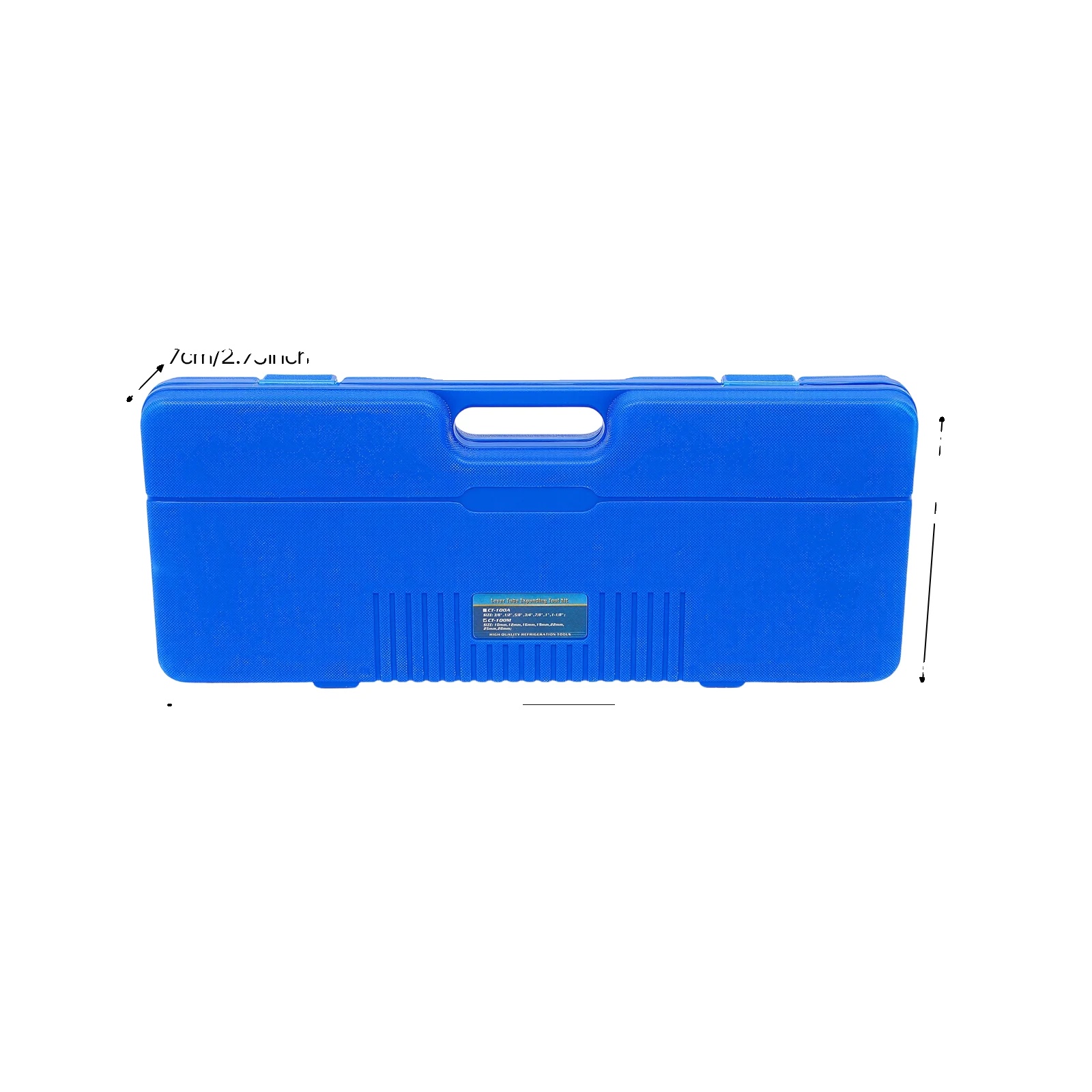 Rohrdehnungsset, 7 Erweiterbare Köpfe, Manuelle Bedienung, Blau