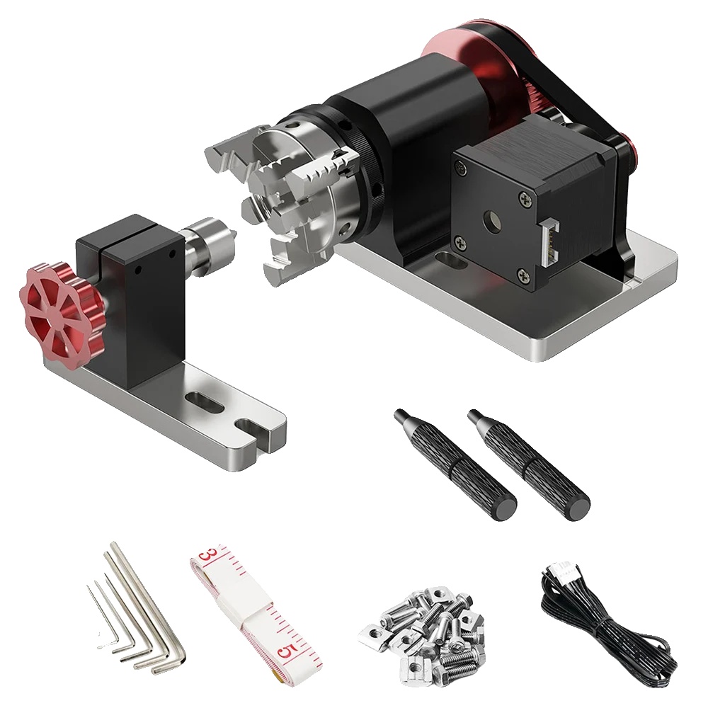 Cnc Rotary Modul Kit, Robuste Struktur, Vielseitige Anwendungen, Zwei Bäume 4. Achse Cnc Rotary
