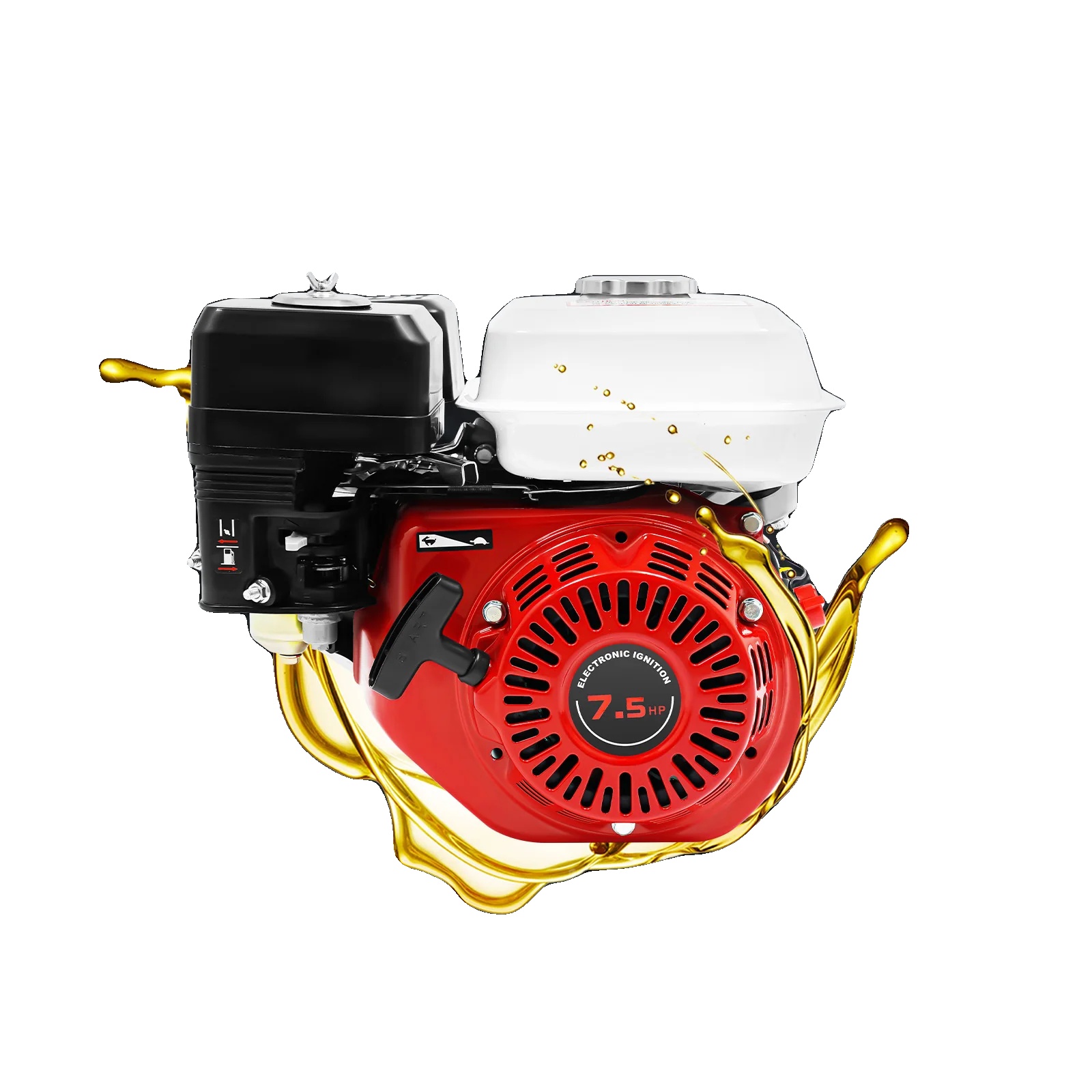 Benzinmotor, 7,5 Ps, 212 Ccm, 3600 U/min, 20 Mm Kurbelwelle, Luftgekühlt