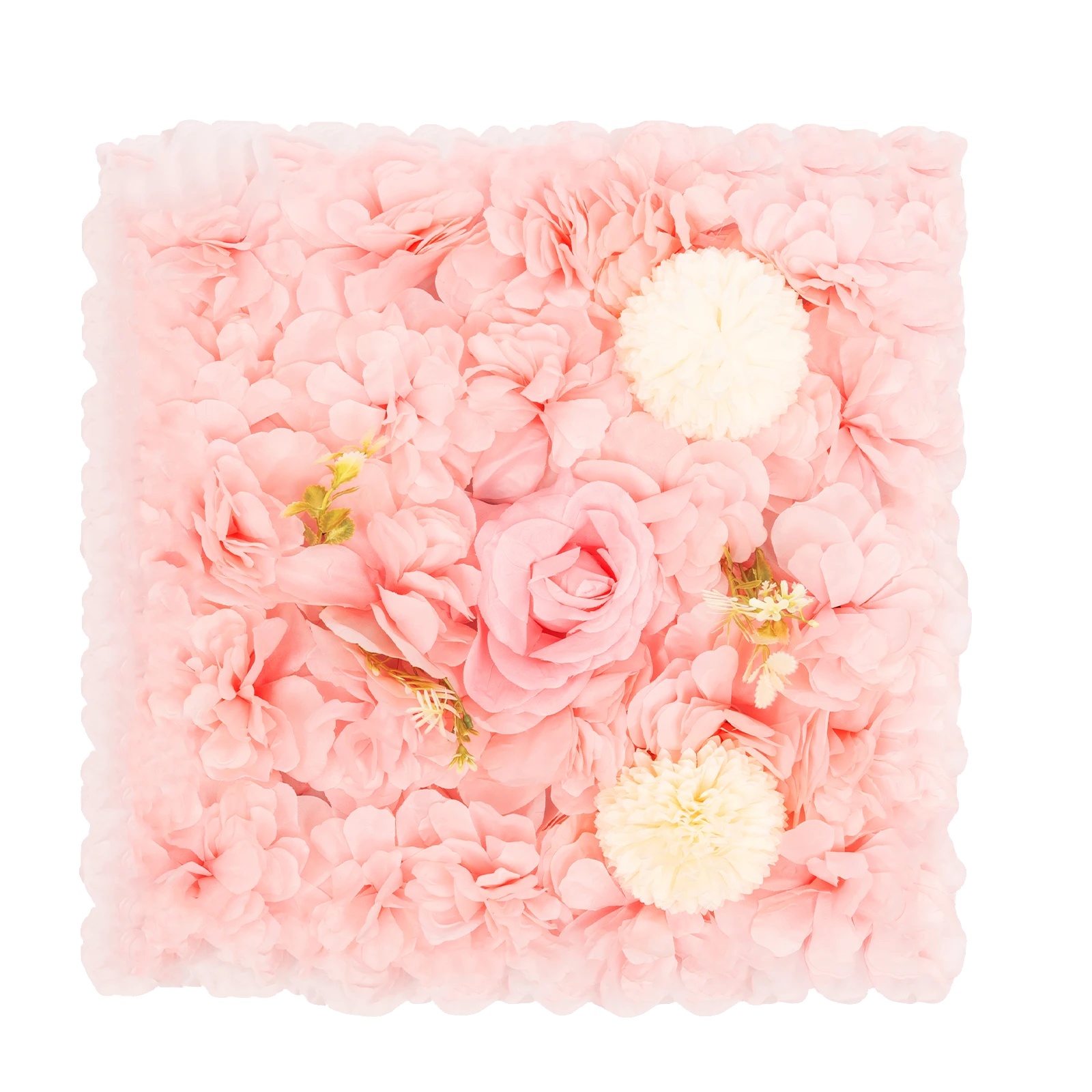 Künstliche Blumenwandpaneele, Lebensechtes Design, Einfache Installation, Rosa