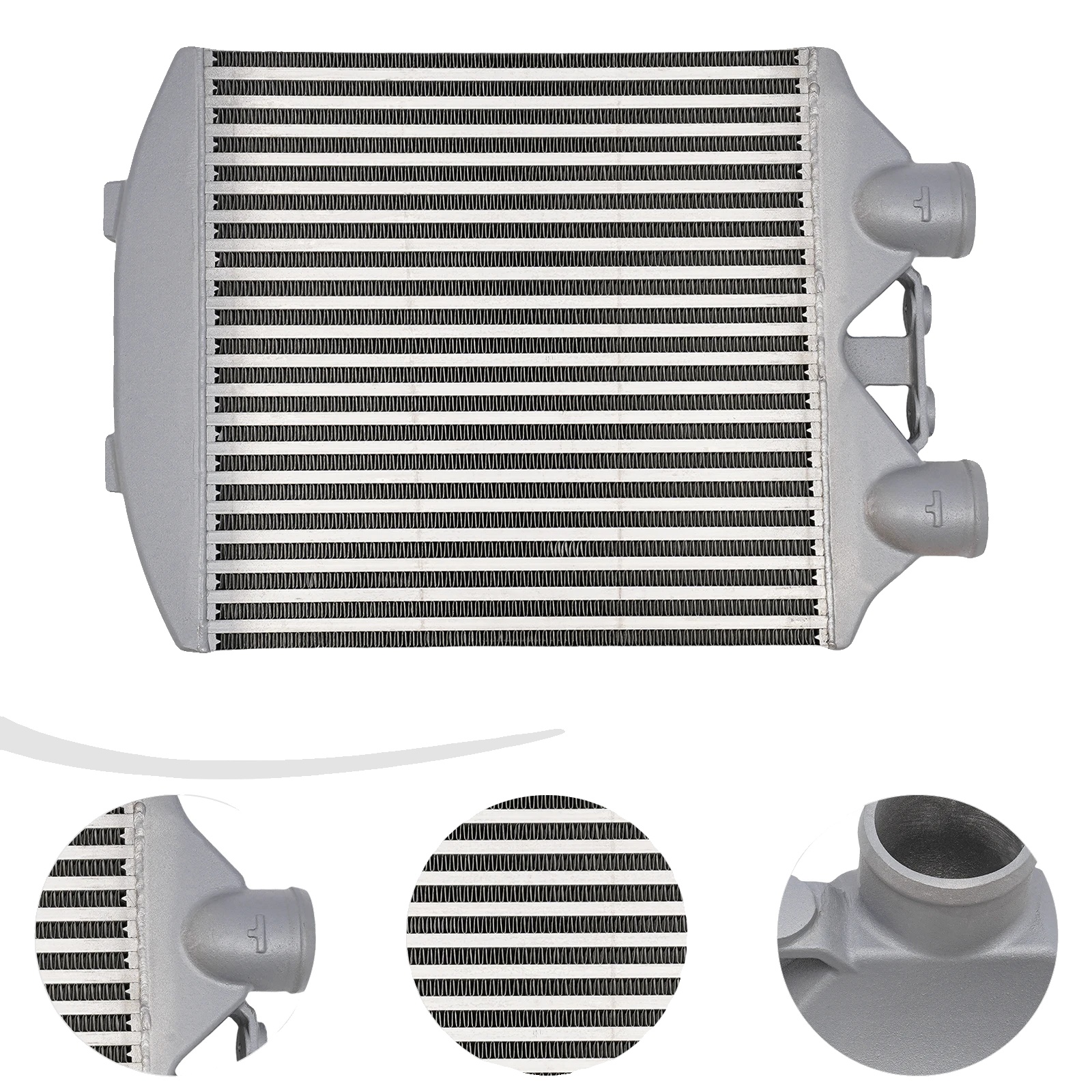 Ladeluftkühler, Aluminiumlegierung Konstruktion, Doppelreihen-rohrdesign, 60 Psi Arbeitsdruck, Weniger Als 0,5 Psi Druckabfall,