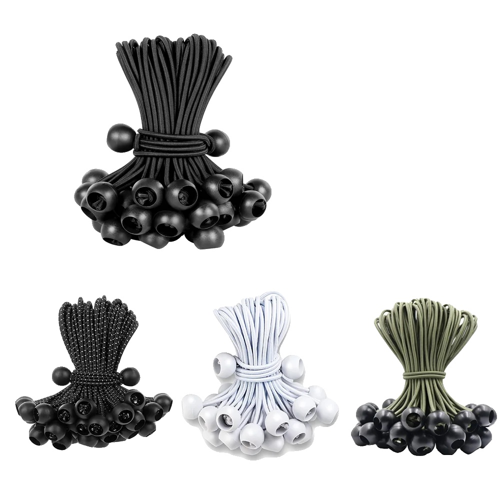 Ball Bungee-seile, 15 Cm Länge, Robuste Konstruktion, Mischung 20 Stück