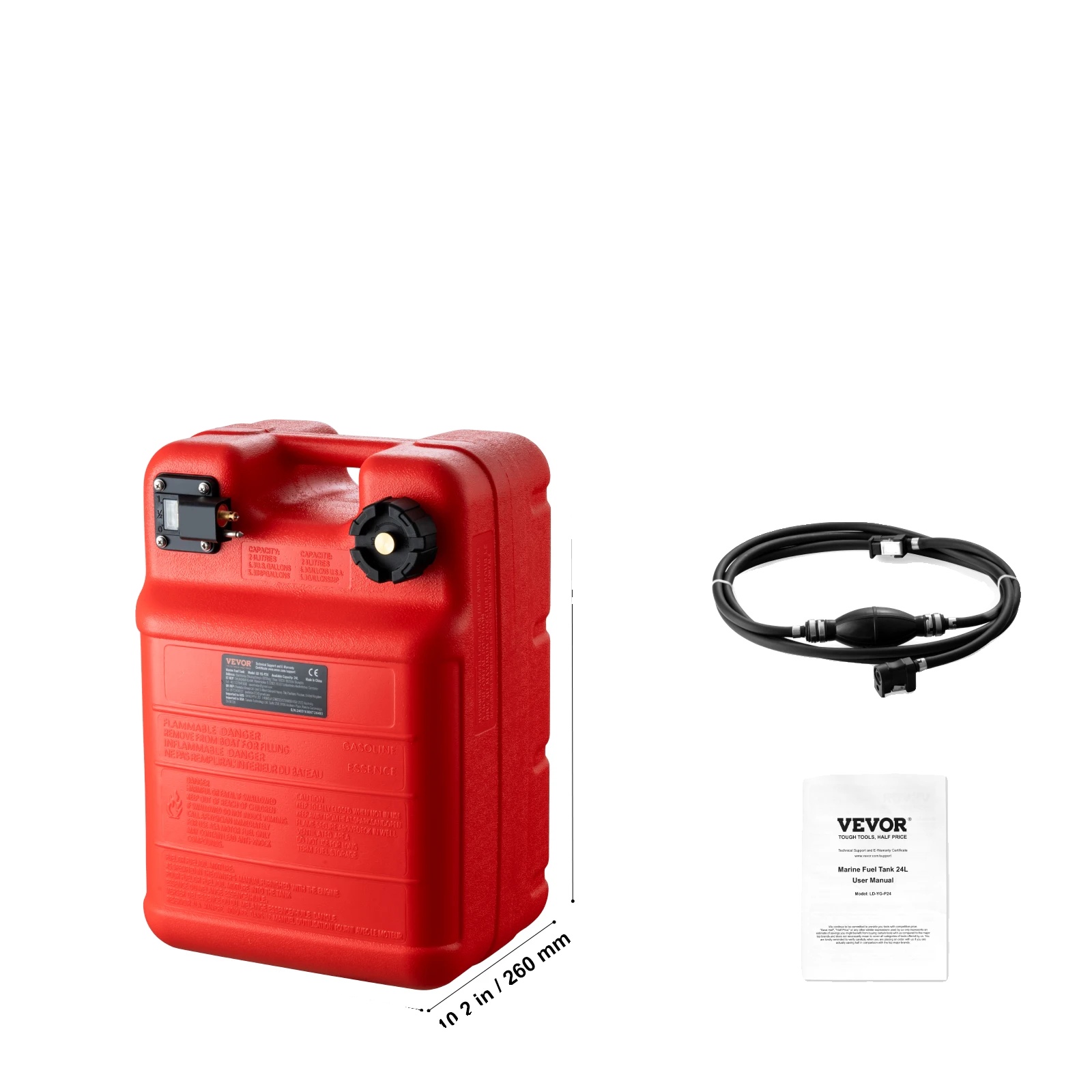 Kraftstofftank, 24l Kapazität, Langlebiges Material, 6gal