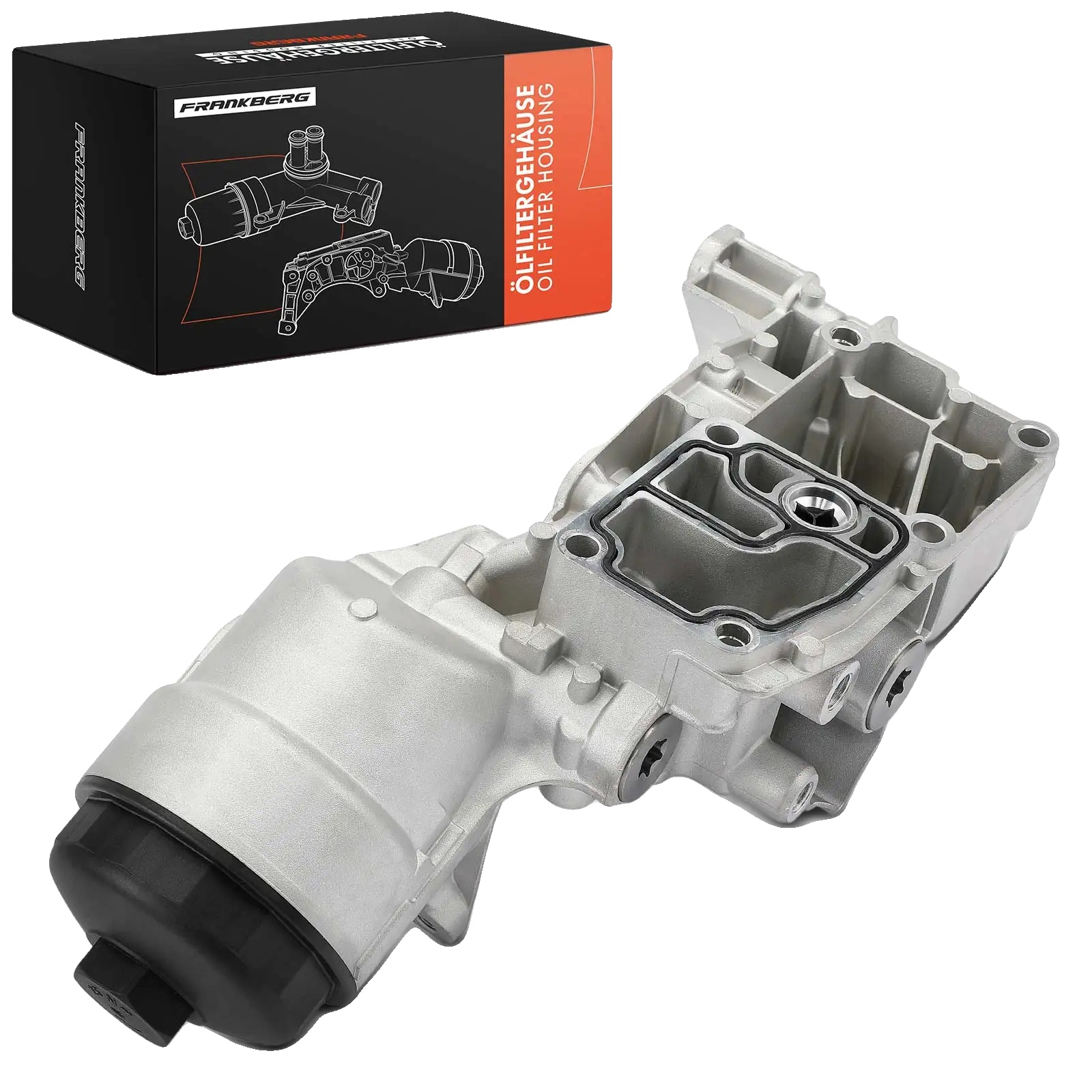 Ölfiltergehäuse, Aluminium, 0,001 Mm Höhe, Kompatibel Mit Luxusautomobilen, Austauschteilnummer: V202777, Einschließlich Filter