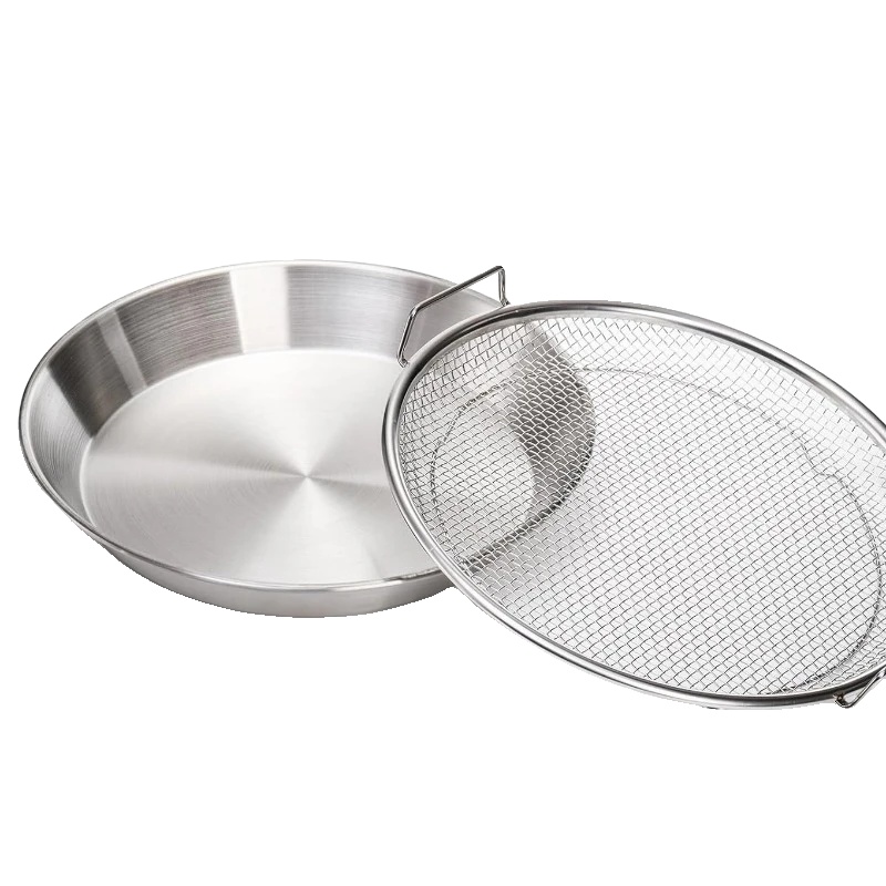 Ölfilterwanne, Wiederverwendbar Aus Edelstahl, Umweltfreundliches Design, Netz Und Gericht, 20cm-a