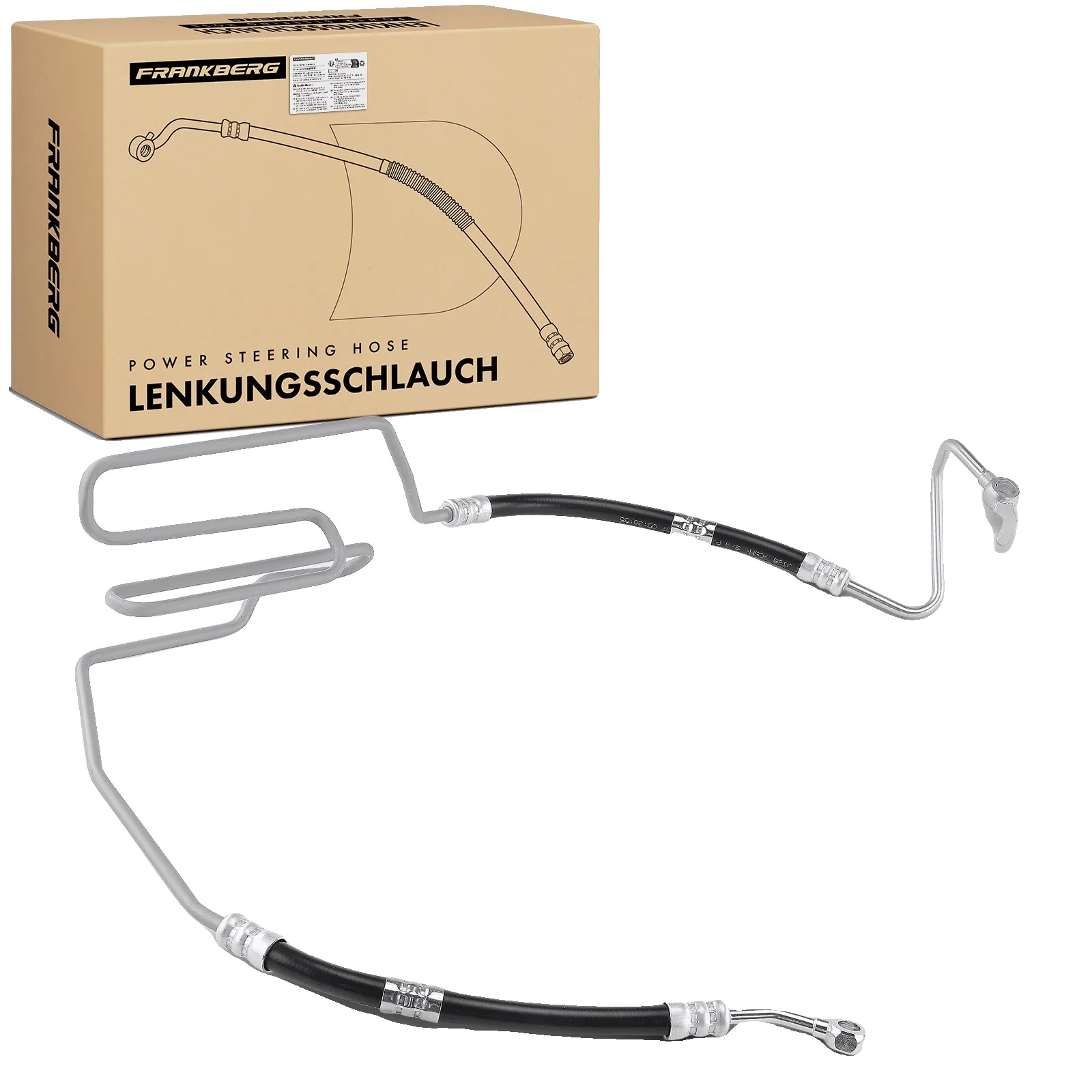 Servolenkungsleitung, Länge: 1,5 Meter, Durchmesser: 1 Zoll, Kompatibel Mit Audi A3 (1999-2003), Hochdruckfähigkeit: 2000 Psi, Installation: Von Der
