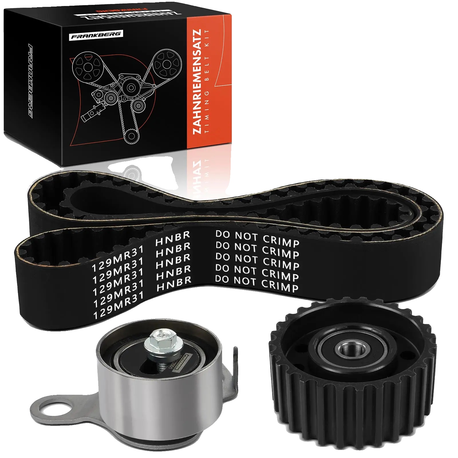 Zahnriemensatz, Gummimaterial, Länge 16 Mm, Breite 25 Mm, Kompatibilität Mit Leichten Nutzfahrzeugen, Hohe Haltbarkeit
