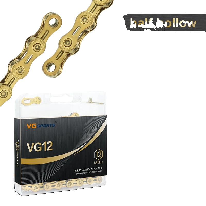 Fahrradkette, 8-11 Gang Kompatibilität, Leichtes Manganstahl, 12s El Ti-gold