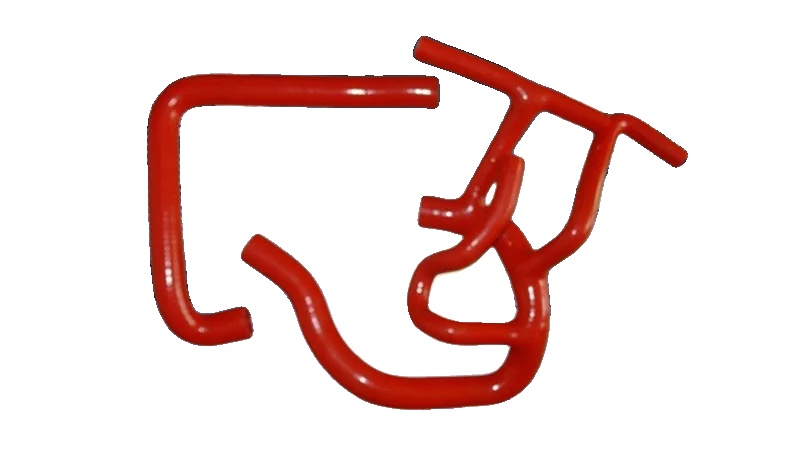 Kühlerschlauch, Silikonmaterial, Hochleistung, Rot