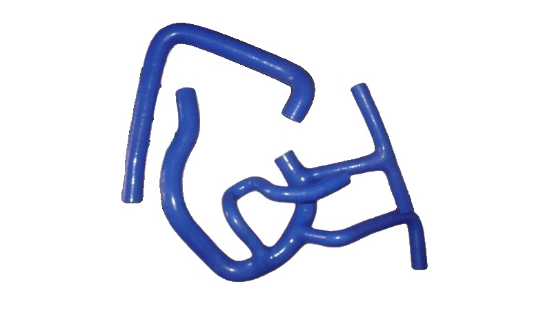 Kühlerschlauch, Silikonmaterial, Hochleistung, Blau