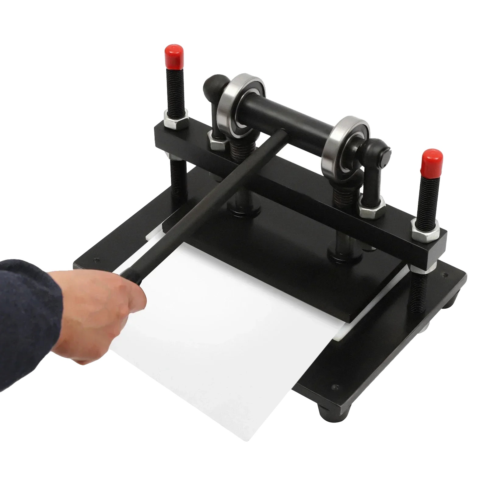 Lederprägemaschine, Höhenverstellbar, Hohe Druckfähigkeit, Schwarz