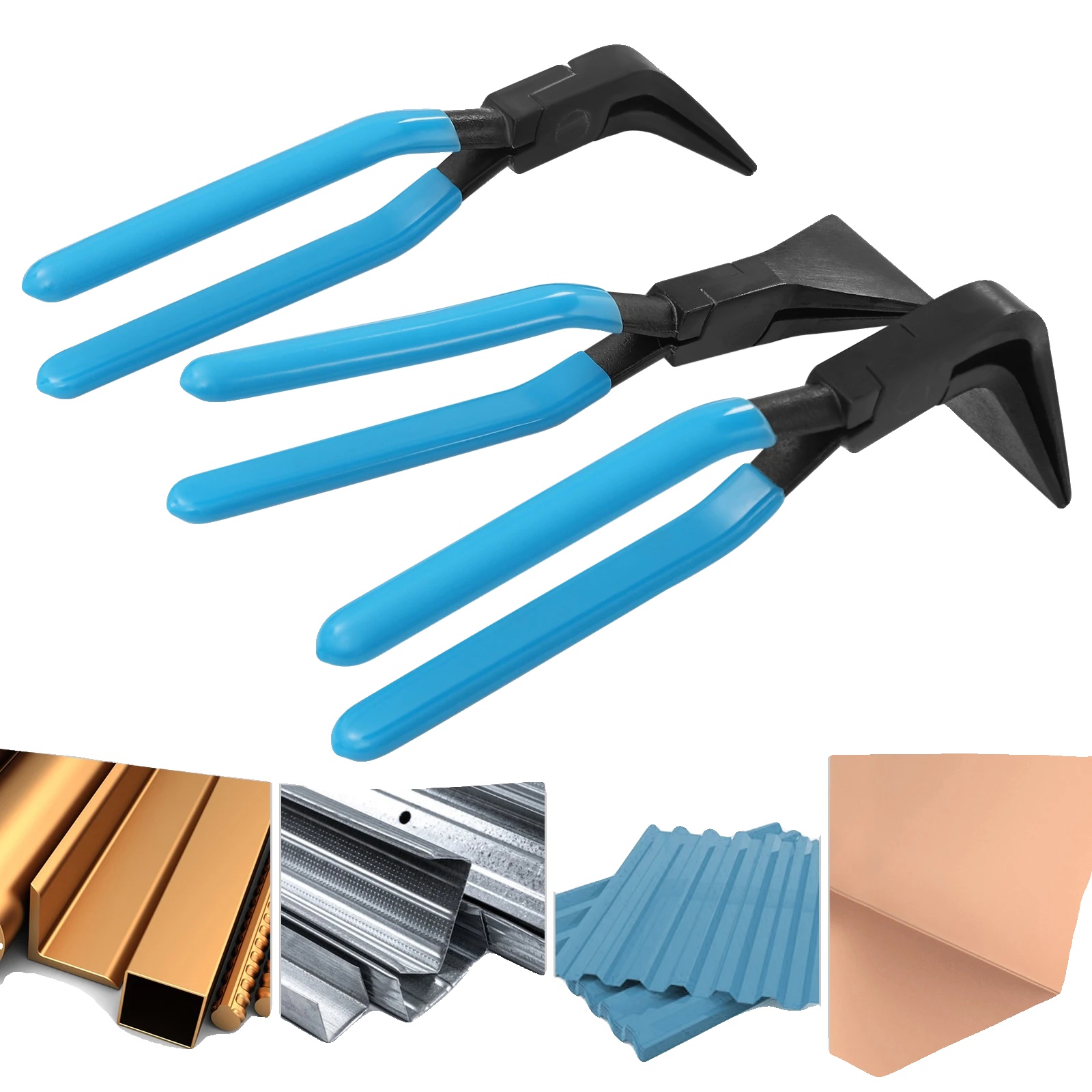 Blechbiegezangen, Premium-kohlenstoffstahl, Ergonomischer Griff, 45° 90° 180° Winkel, Langlebige Konstruktion, Hohe Leistung
