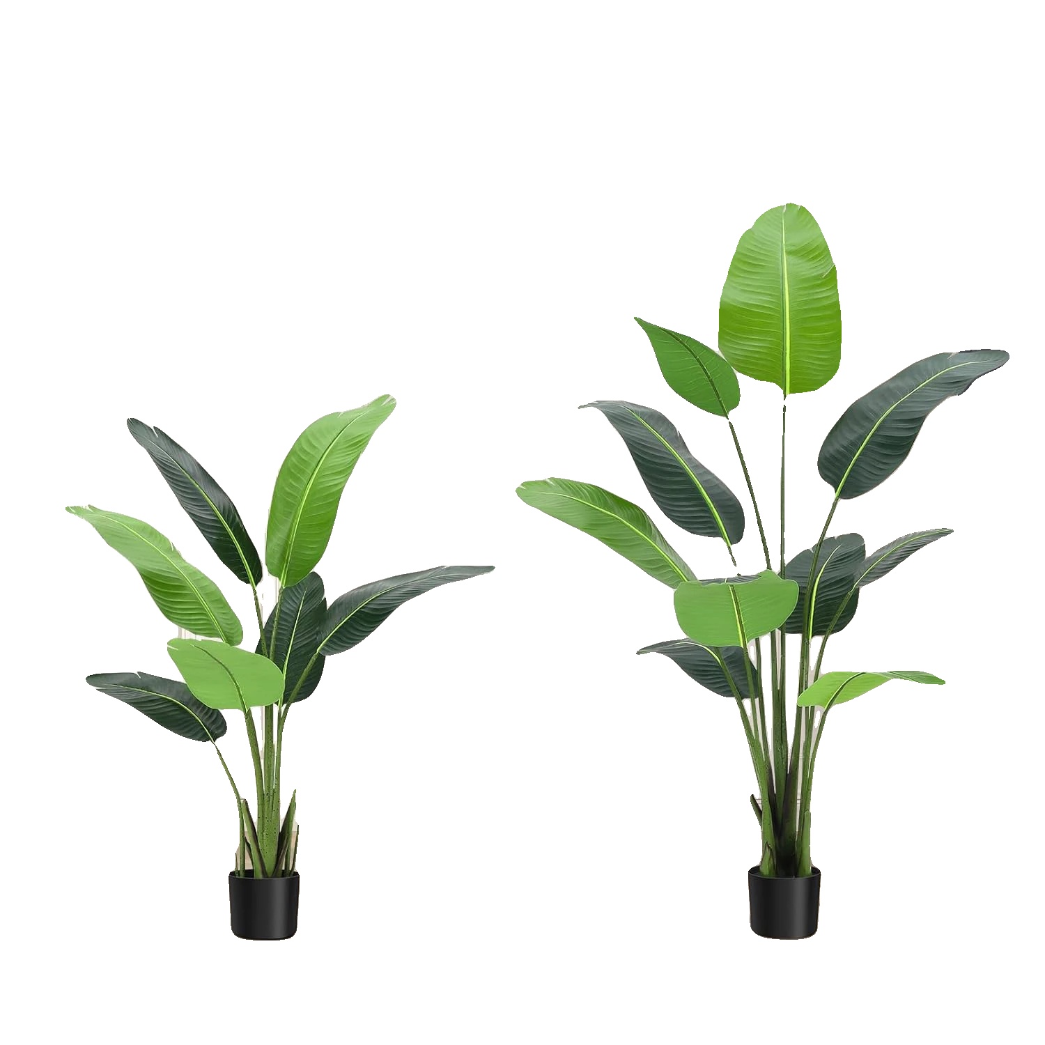 Künstliche Paradiesvogelblume, Faux-dekor, Pflegeleicht, Grün-a, 120cm