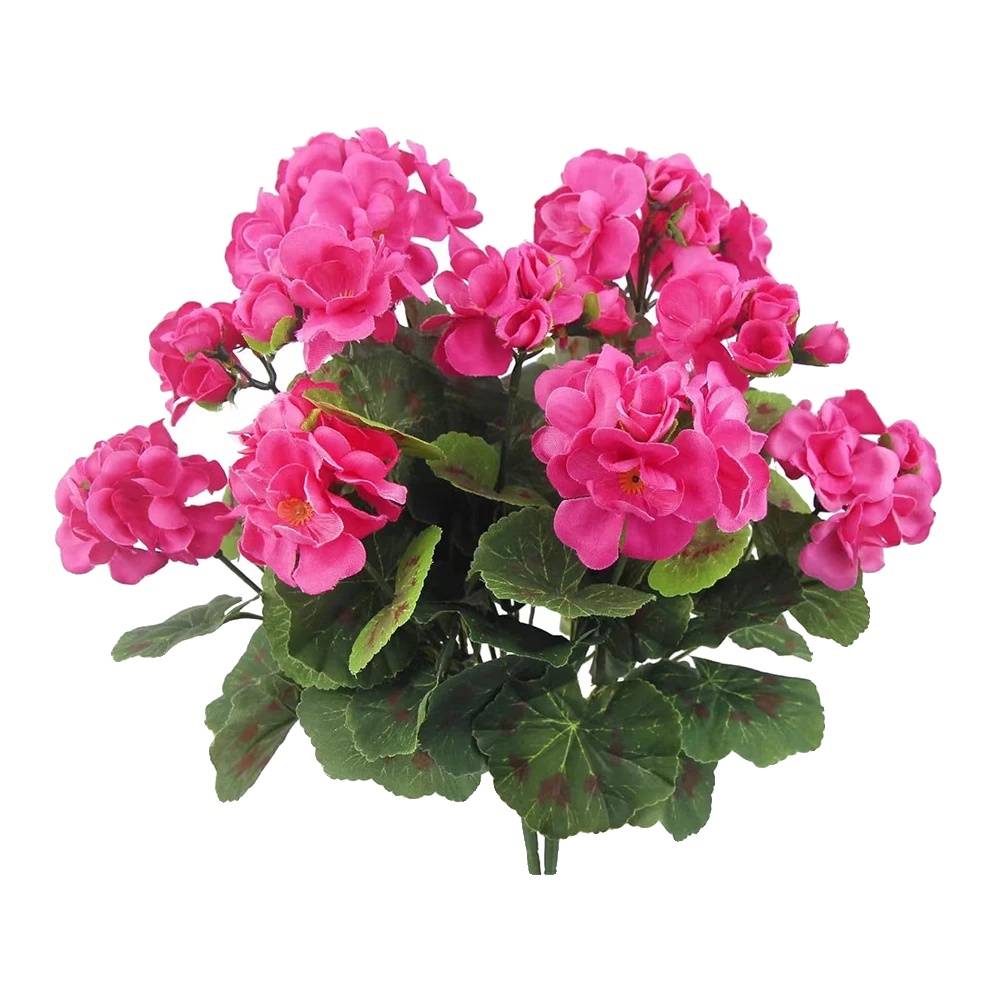 Künstliche Blumen, Lebensechtes Design, Innendekoration, Rosenrot, 2stück-a