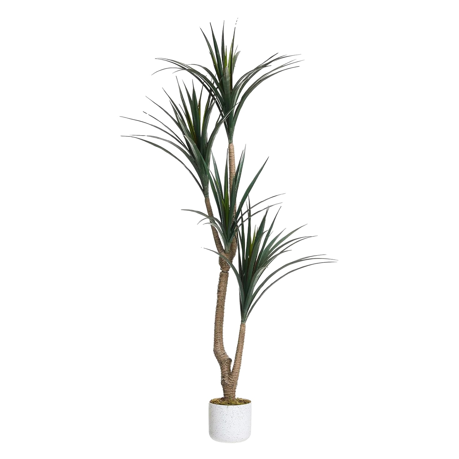 Künstlicher Dracaena Baum, Lebensechtes Design, Einfache Pflege, Grün, 165cm