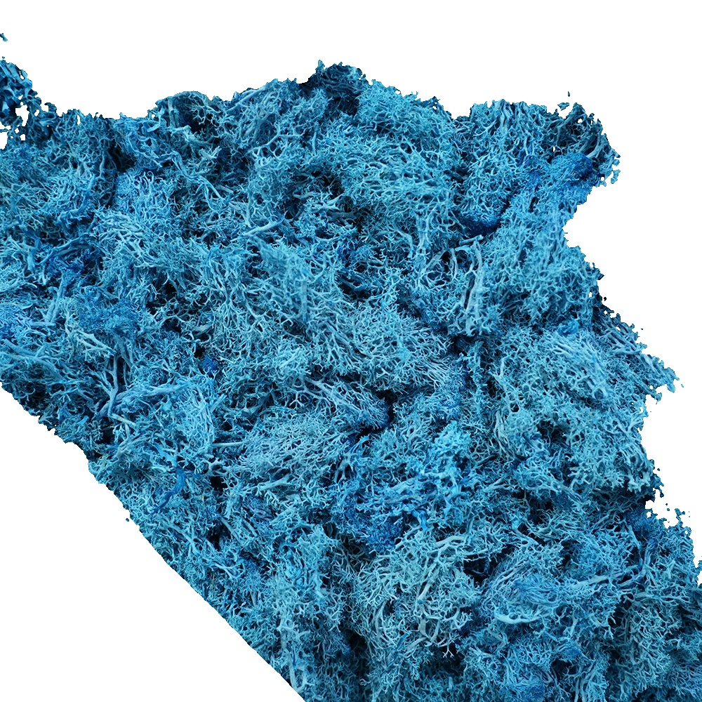 Künstliches Moos, Wohn- Und Garten Dekor, Vielseitige Dekoration, 80gram-b, Cyan