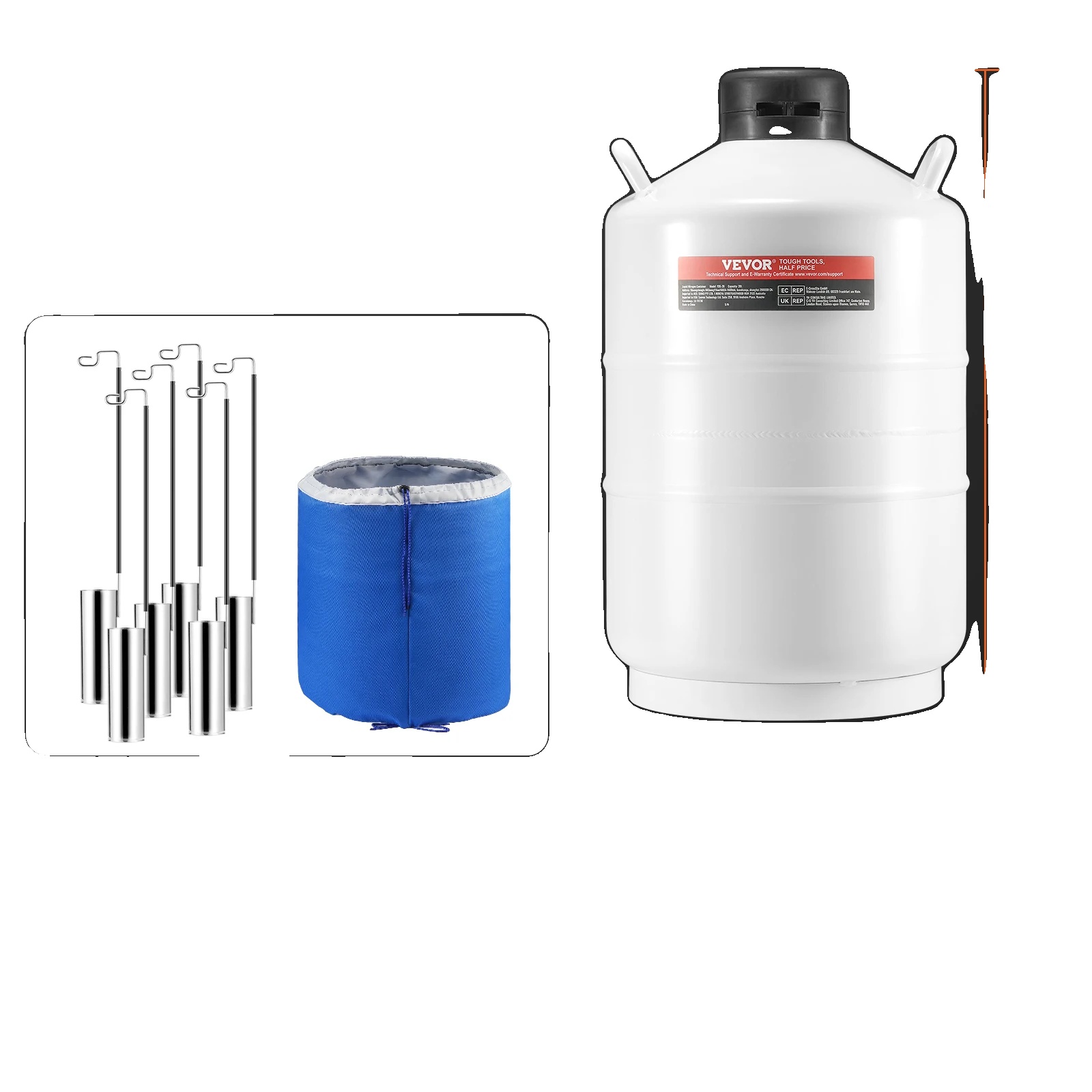 Flüssigstickstofftank, 30l Kapazität, Vakuumisolierung, 20l
