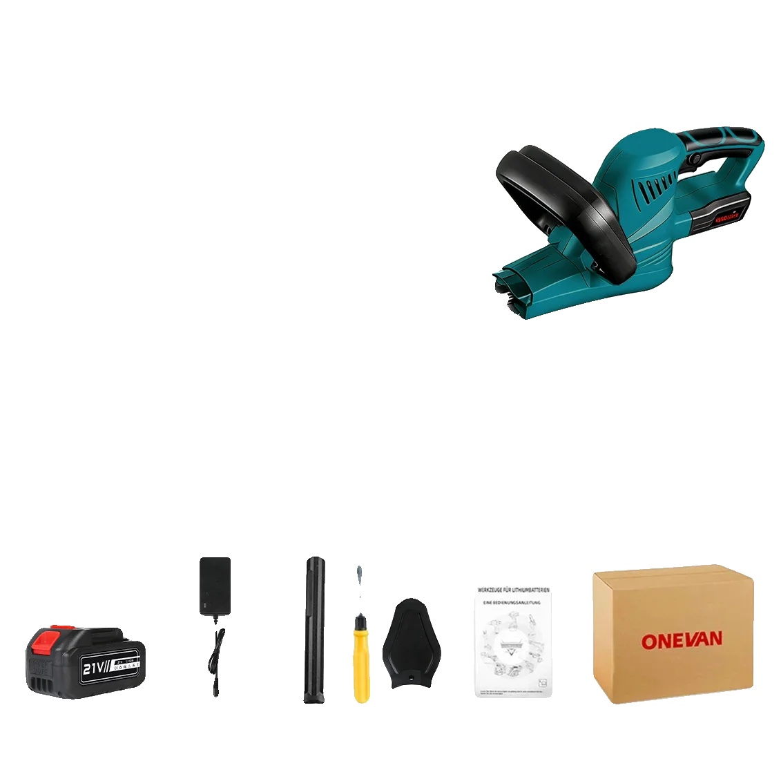 Elektrischer Heckenschneider, 2000w Leistung, Leicht Und Langlebig Im Design, 1 Batterien-set