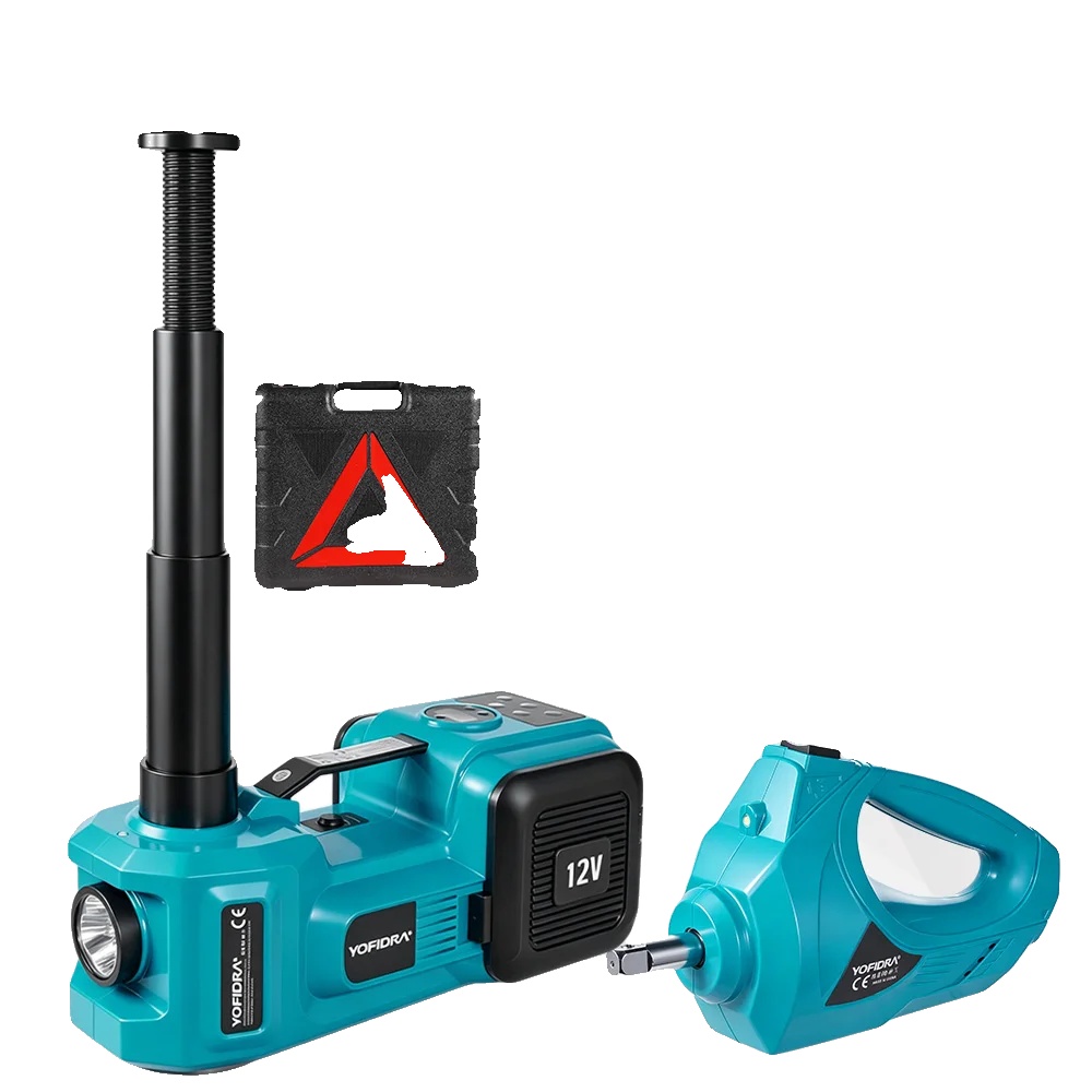 Elektroauto-wagenheber, 5 T Hebekapazität, 12v Gleichstromversorgung, 180w Maximale Leistung, Hebehöhen 36-53 Cm, 150 Psi Luftpumpe