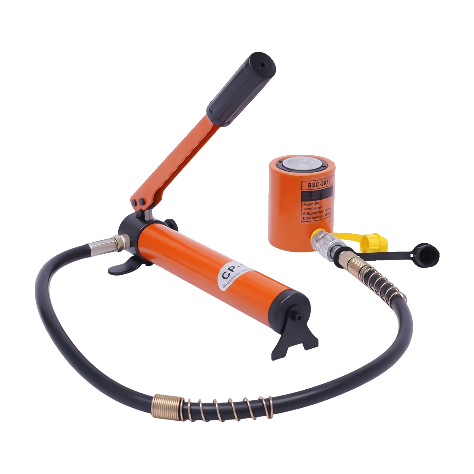 Hydraulikjackpumpe-set, Manuelle Bedienung, 70 Mpa Druck, Orange