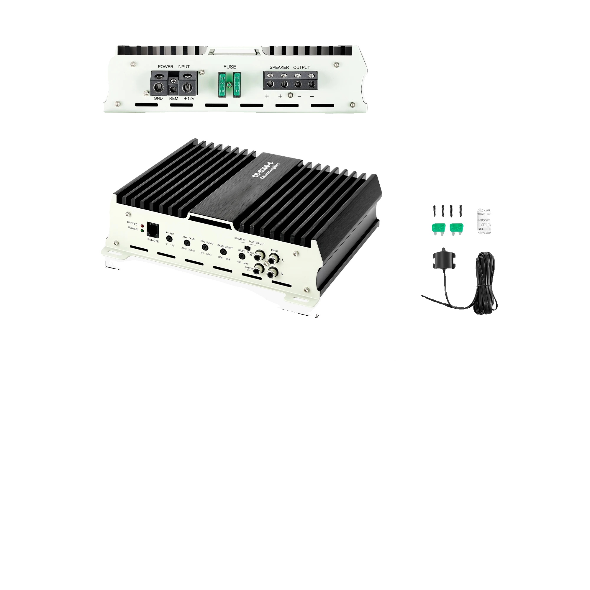 Auto-verstärker, Klasse D, Einstellbare Bassregelung, 800w