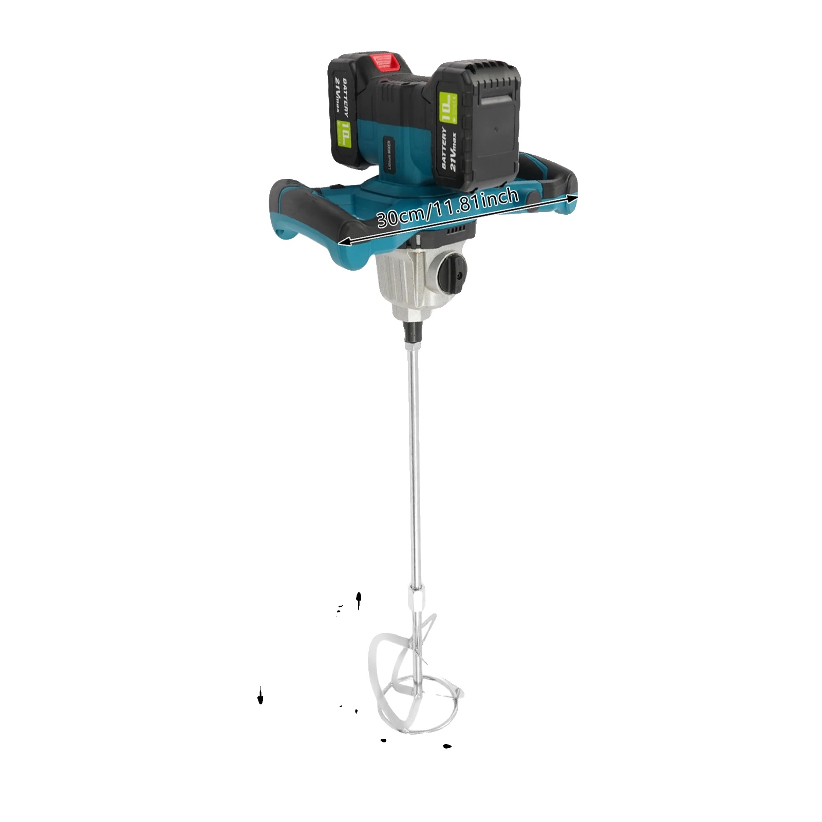 Mörtelrührer, 1200w Bürstenloser Motor, 6-gang Steuerung, Blau, Eu