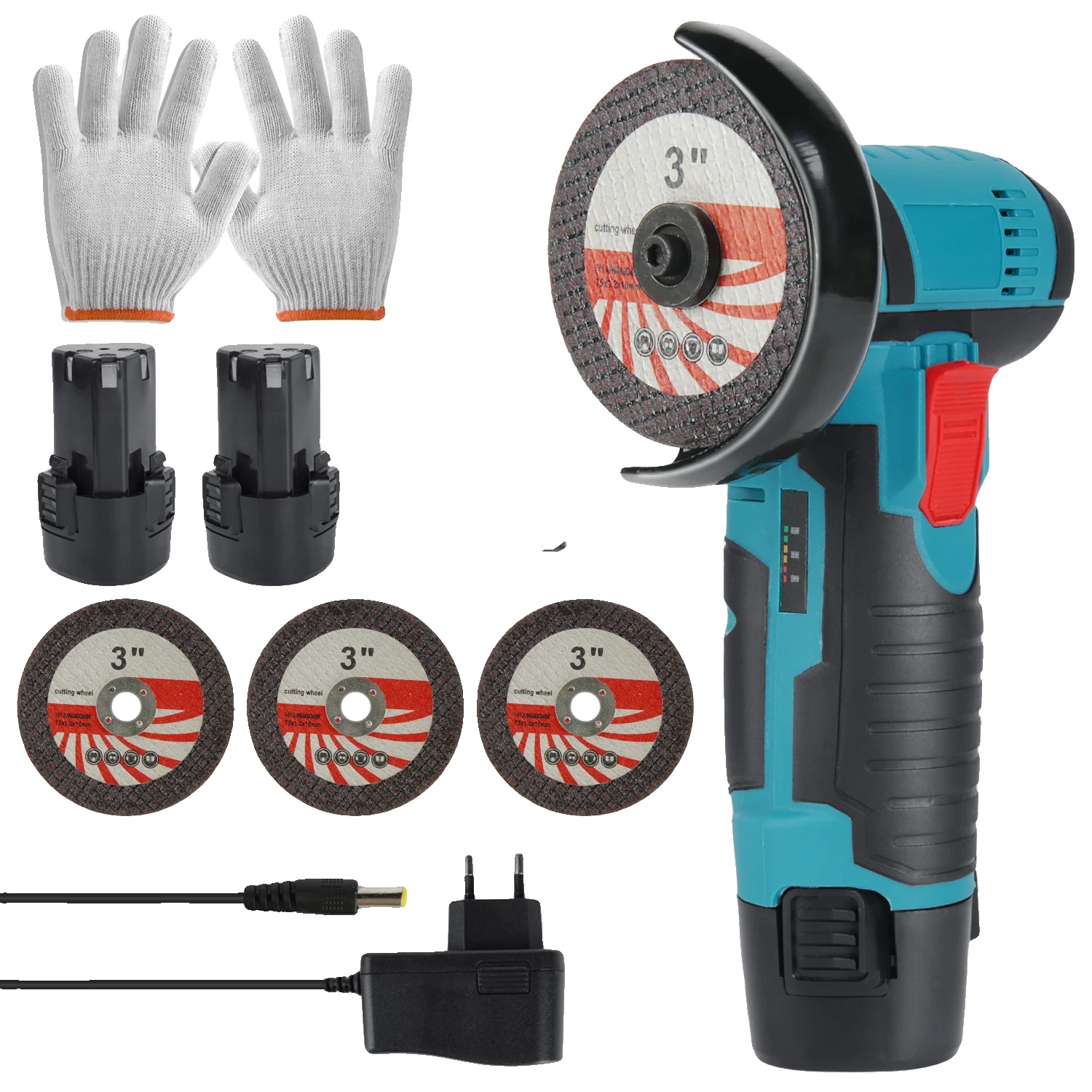 Winkelschleifer, Leistungsstarker Motor, Ergonomisches Design, Eu