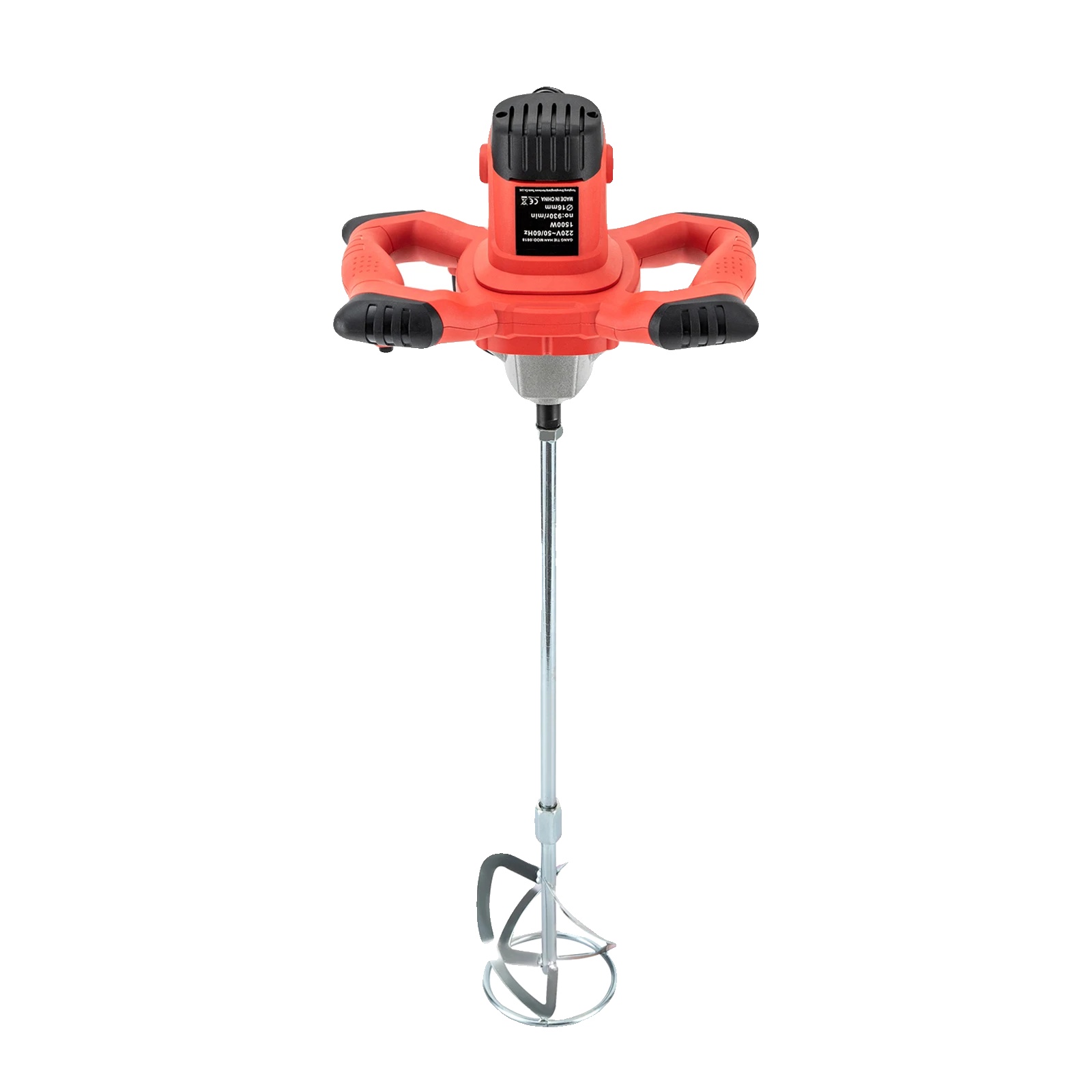 Elektrischer Handmixer, 1500w Leistung, Vielseitig Für Zement Und Farbe, Rot