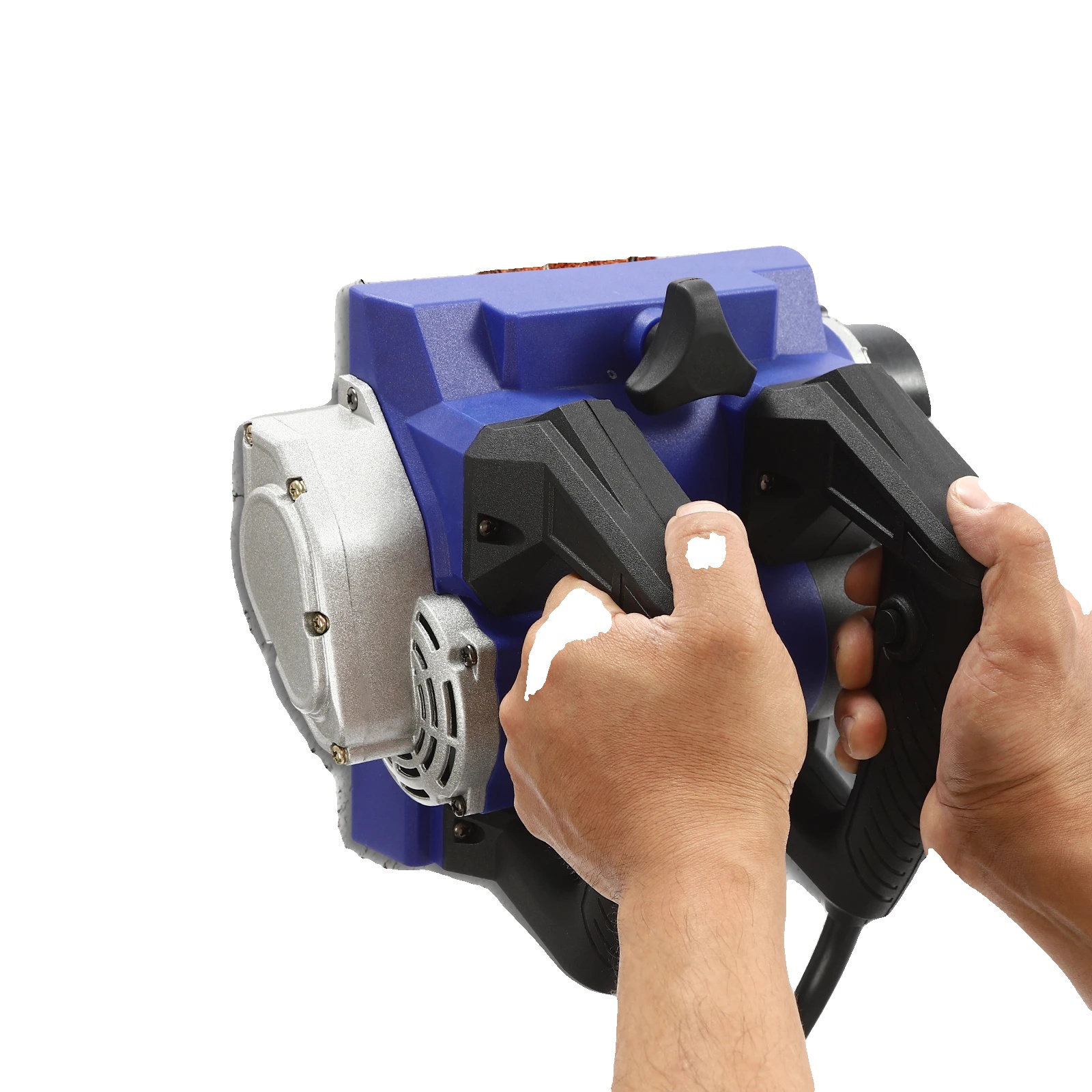 Handhobel, Leistungsstarker Motor, Einstellbare Tiefe, Blau