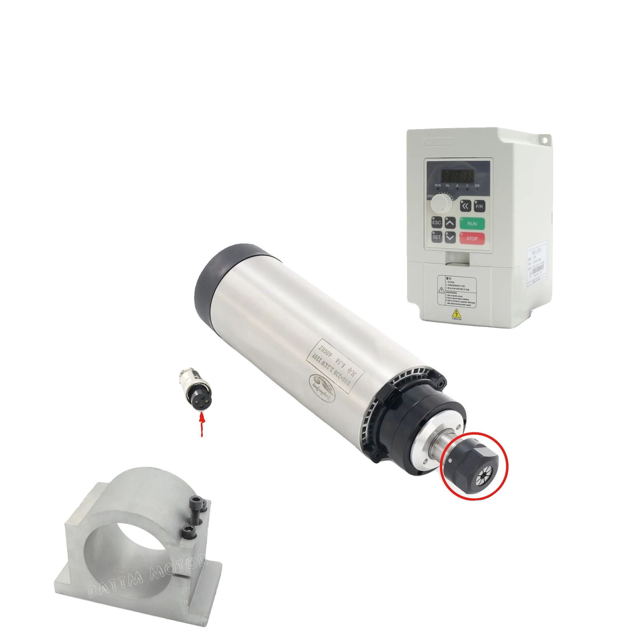 Spindelmotor, 2,2 Kw Leistung, Mit Vfd-klemme