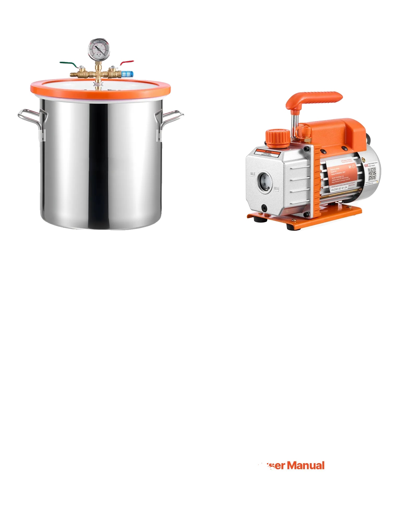 Vakuumkammer, 3,5 Cfm Pumpe, Langlebiger Edelstahl, 5 Gallonen, Eu