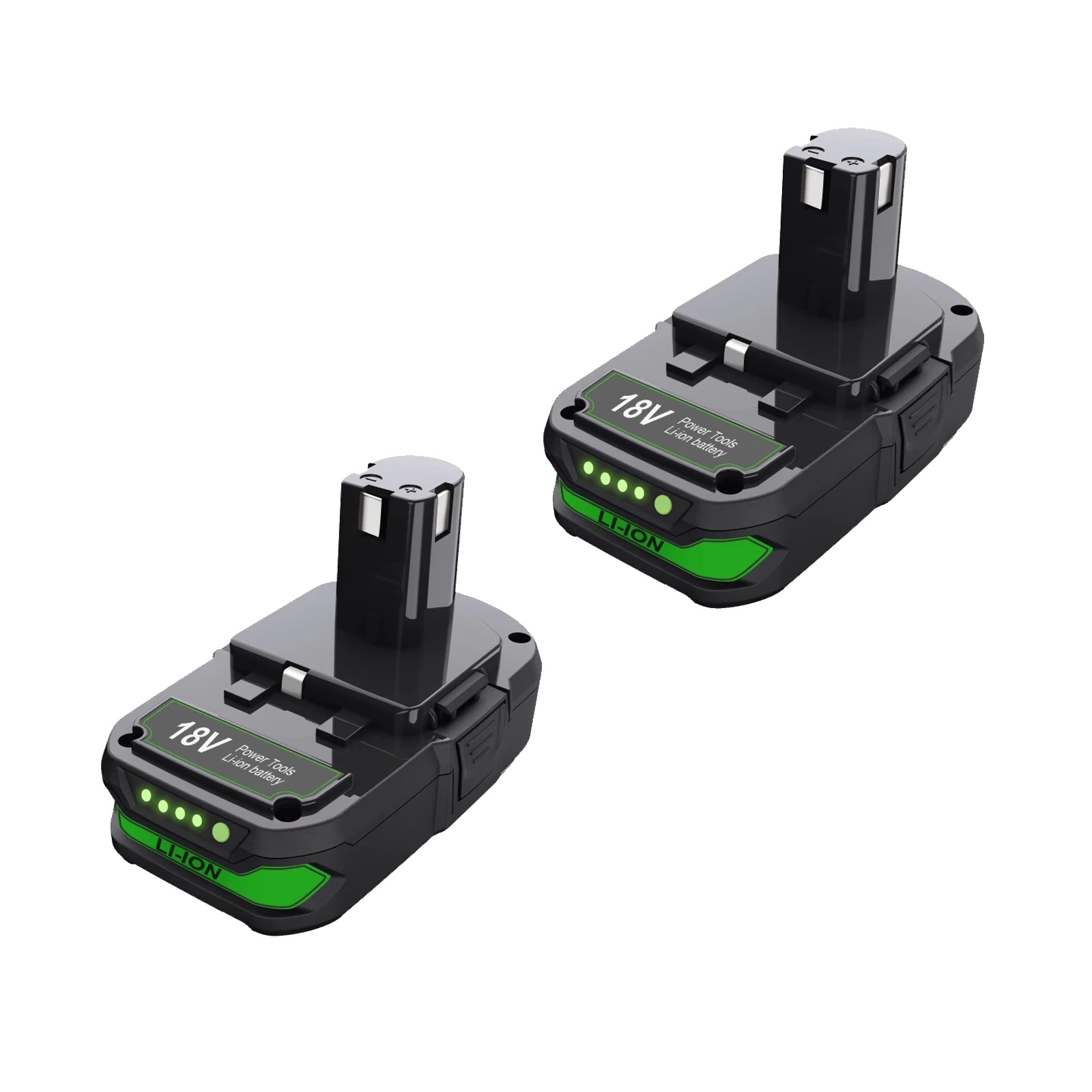 Li-ionen-batterie, 3000mah Kapazität, 18v Spannung, Kompatibel Mit Ryobi, 2bat, 18v-a