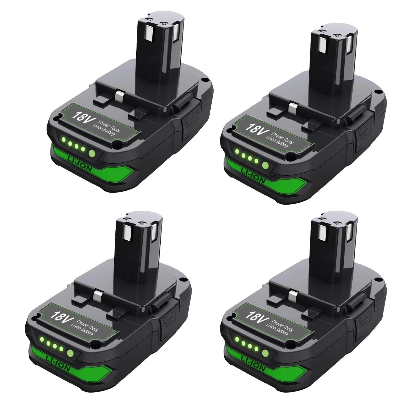 Li-ionen-batterie, 3000mah Kapazität, 18v Spannung, Kompatibel Mit Ryobi, 4bat, 18v-d