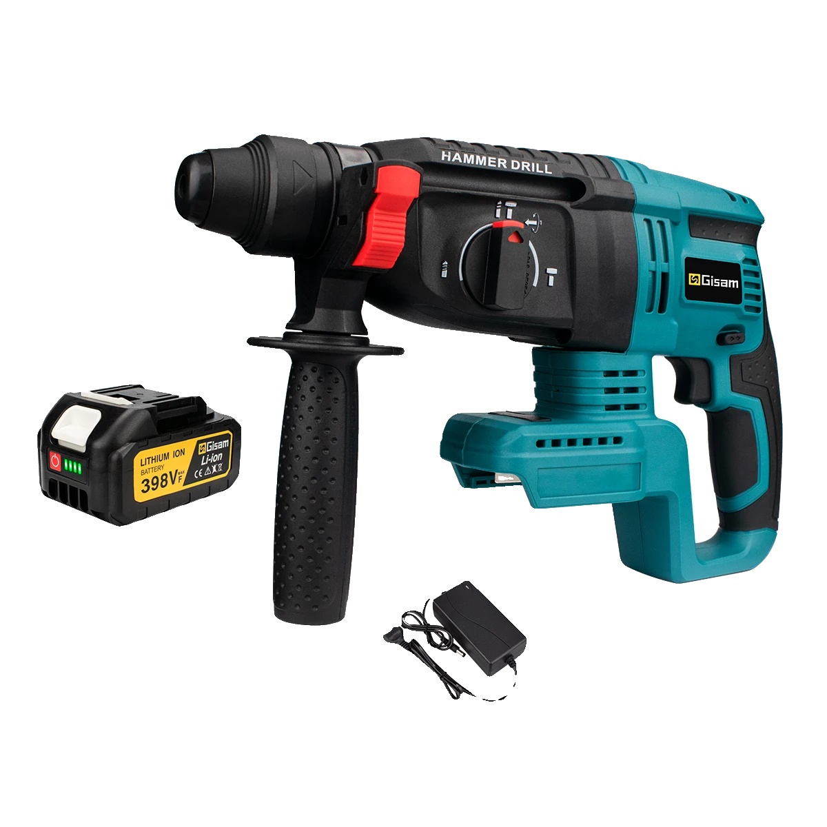 Elektrischer Schlagbohrer, Bürstenloser Motor, 18v Akku Kompatibel, 1 Batteriekartonbox