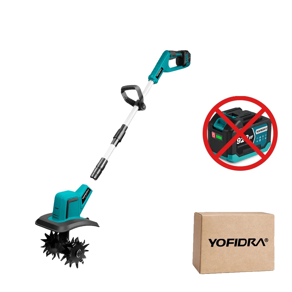 Gartenfräse, Leistungsstarker Bürstenloser Motor, Verstellbarer Ergonomischer Griff, Keine Batterie, Typ 1-a