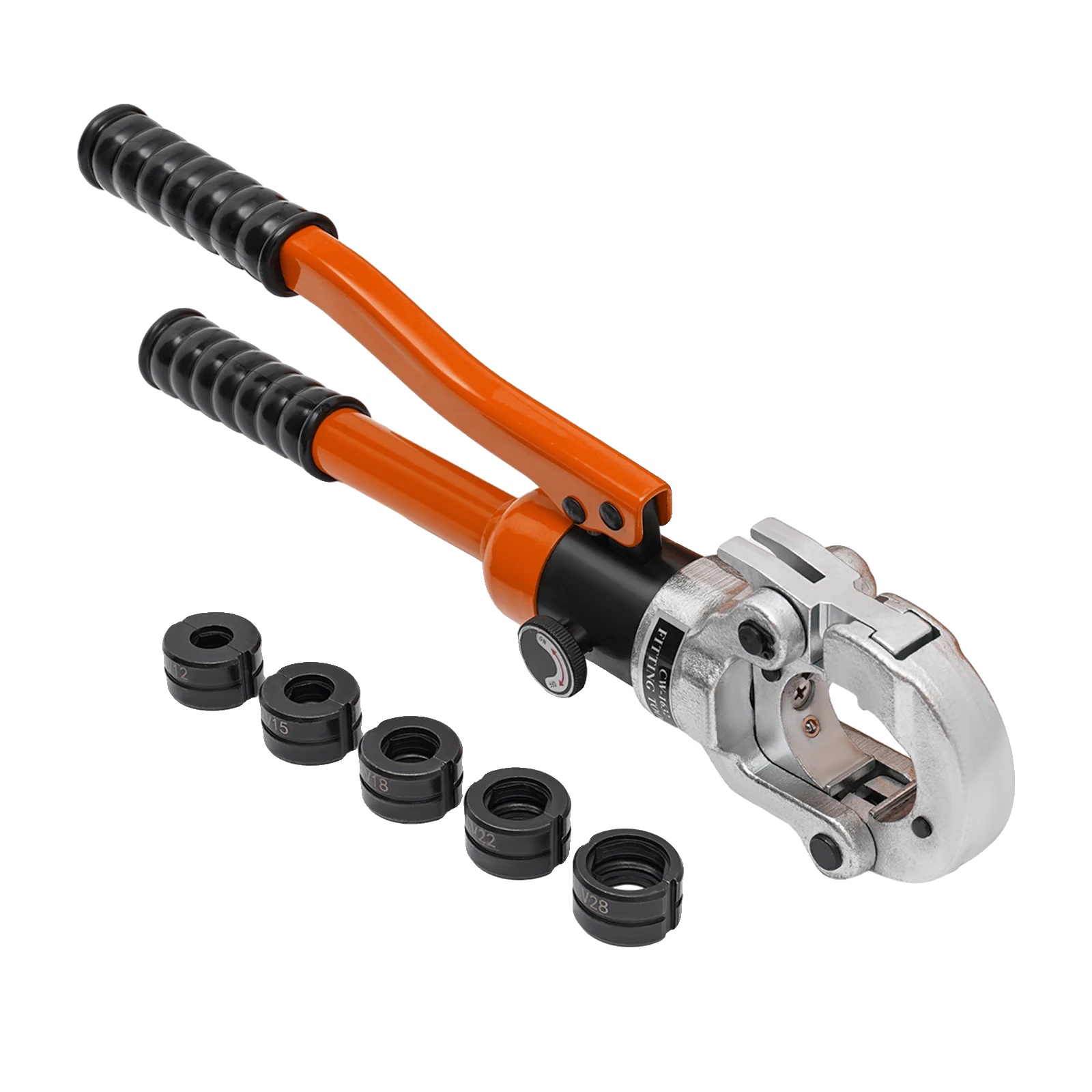 Hydraulische Zange, 8t Druck, Ergonomischer Griff, Orange