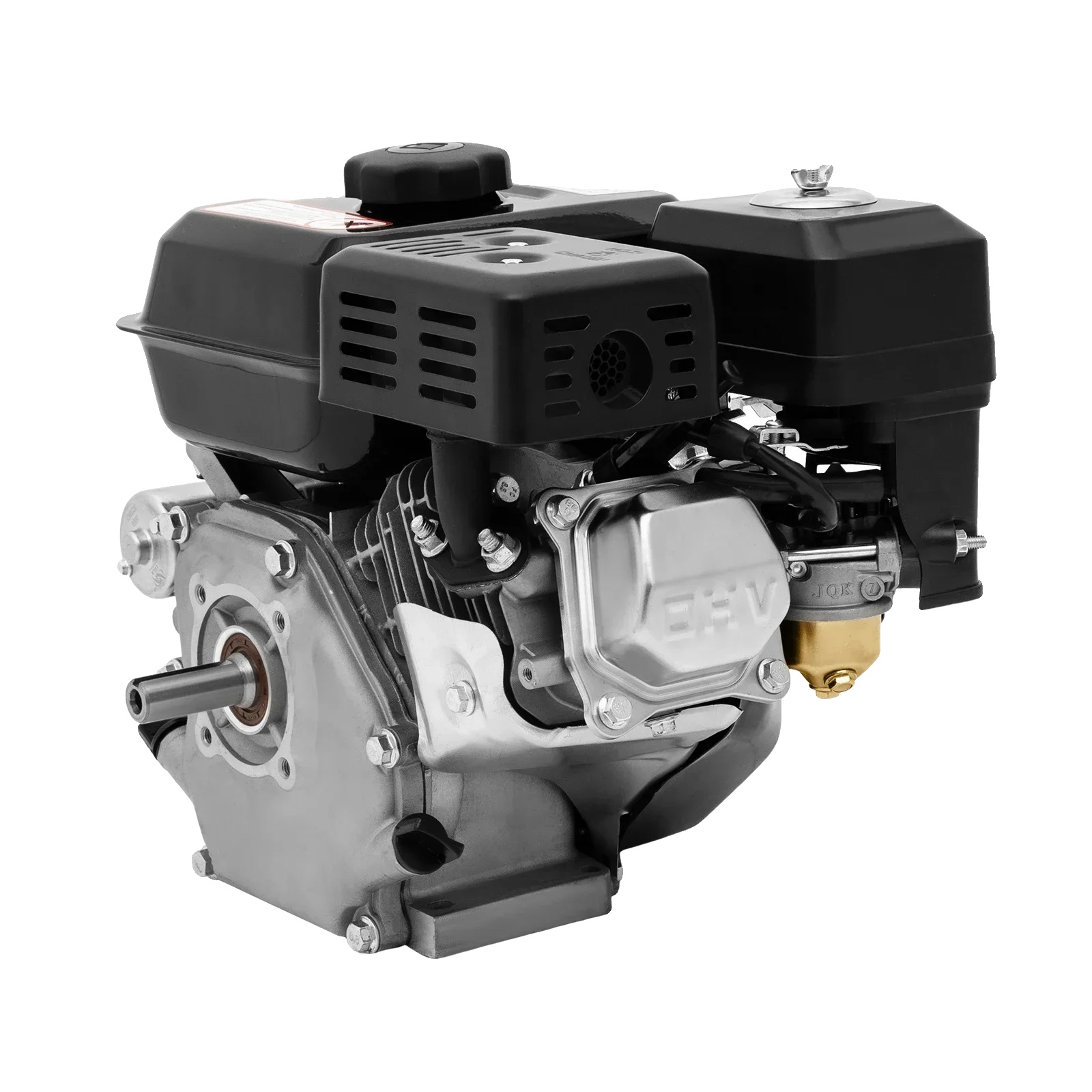Benzinmotor, 7,5 Ps Leistung, Elektrostarter, Schwarz