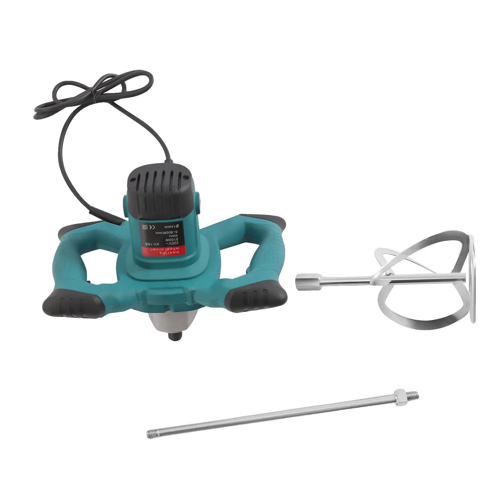 Rührmaschine, 6-gang Verstellbar, Ergonomisches Handdesign, Blau
