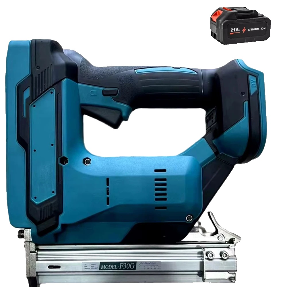 Elektrische Nagelpistole, Bürstenloser Motor, Ergonomisches Design, Mit 1× Batterie