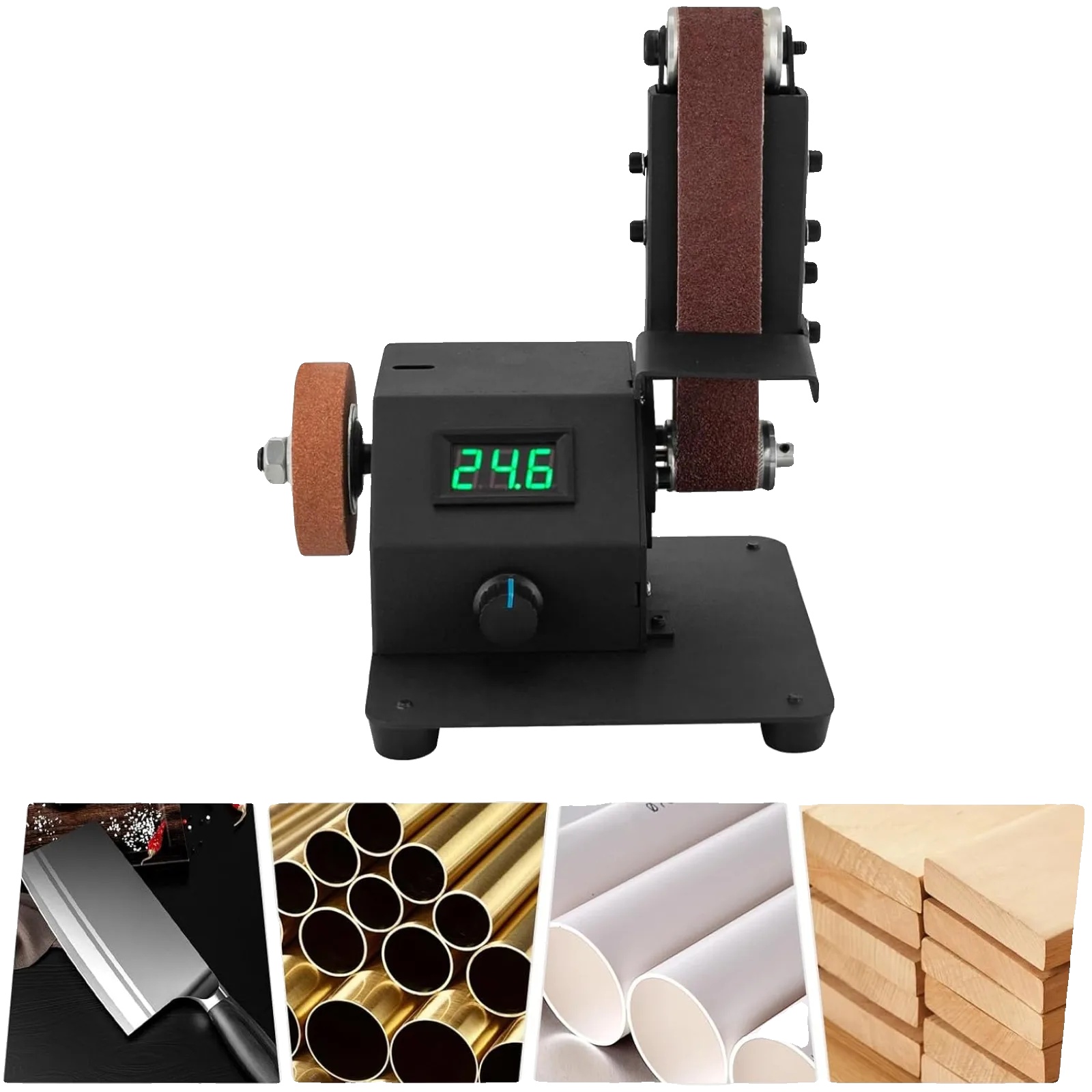 Mini-elektro-bandschleifer, 350w Leistung, 0-8500 U/min Geschwindigkeit, 30 X 380 Mm Bandabmessungen, 220v Spannung, Präzisionsmandrel 0,6-6 Mm