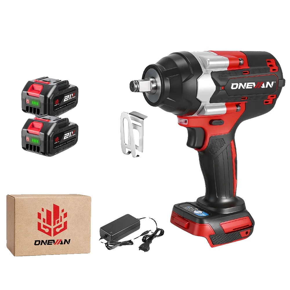 Elektrischer Schraubenschlüssel, Bürstenloser Motor, Hohes Drehmoment, 2batterie 1eu Stecker