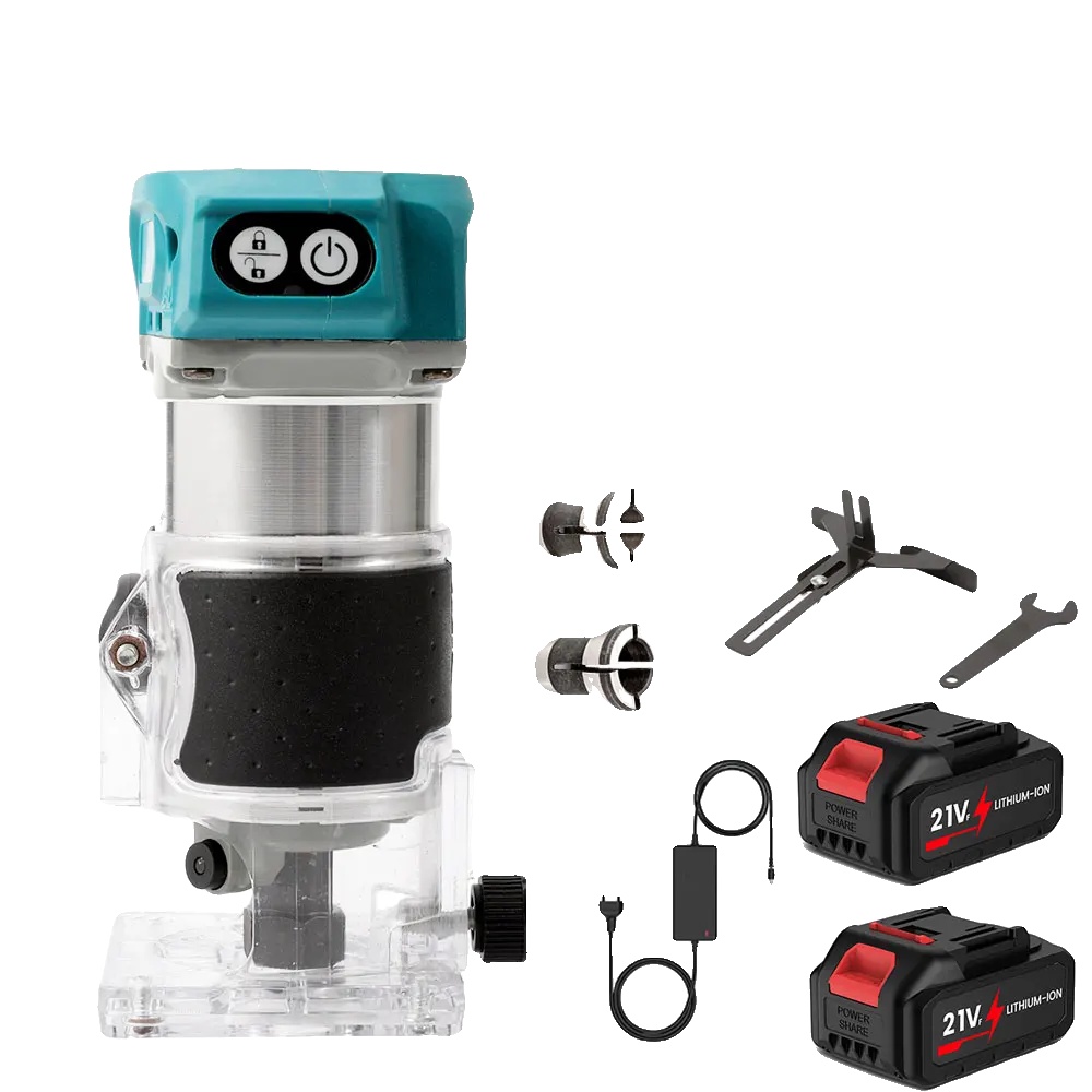 Schneidemaschine, Hochgeschwindigkeit, Bürstenloser Motor, 2 Batterien