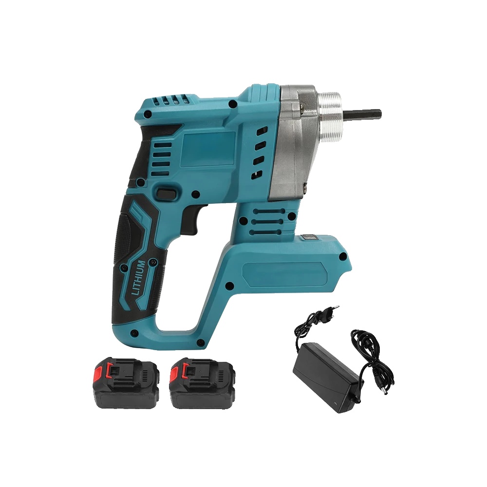 Betonvibrator, Hochleistungsmotor, 3200 U/min Vibration, 2 Batterien 1 Ladegerät