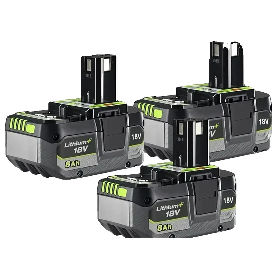 Lithium-ionen-batterie, 8000mah Kapazität, Kompatibel Mit 18v Werkzeugen, 3pcs 8.0ah Batterie