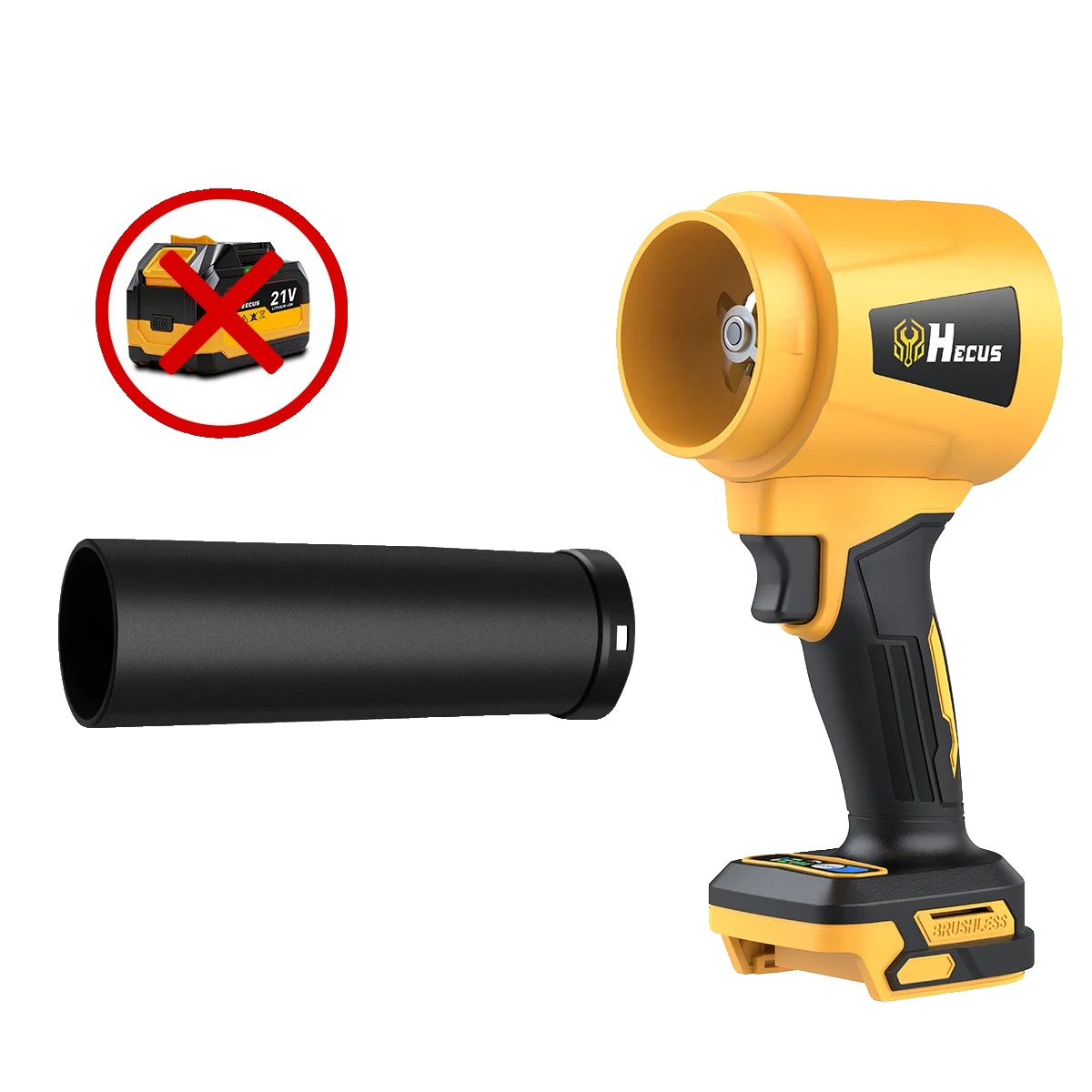 Bläser, Bürstenloser Motor, Hohe Luftströmung, Keine Batterie Kein Stecker, 100v-240v Eu Stecker
